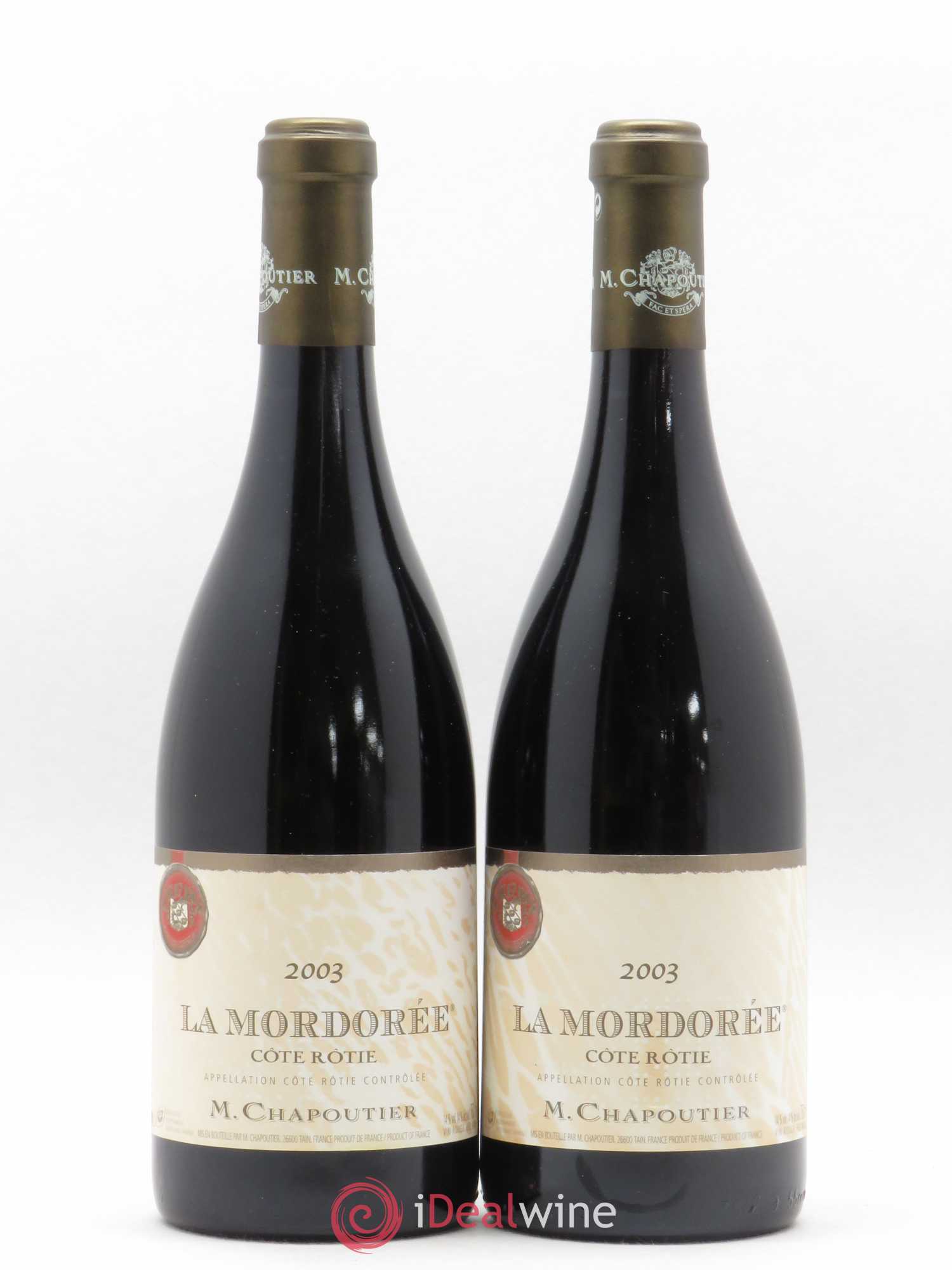 Côte-Rôtie La Mordorée Chapoutier 2003 - Lot de 2 bouteilles - 0
