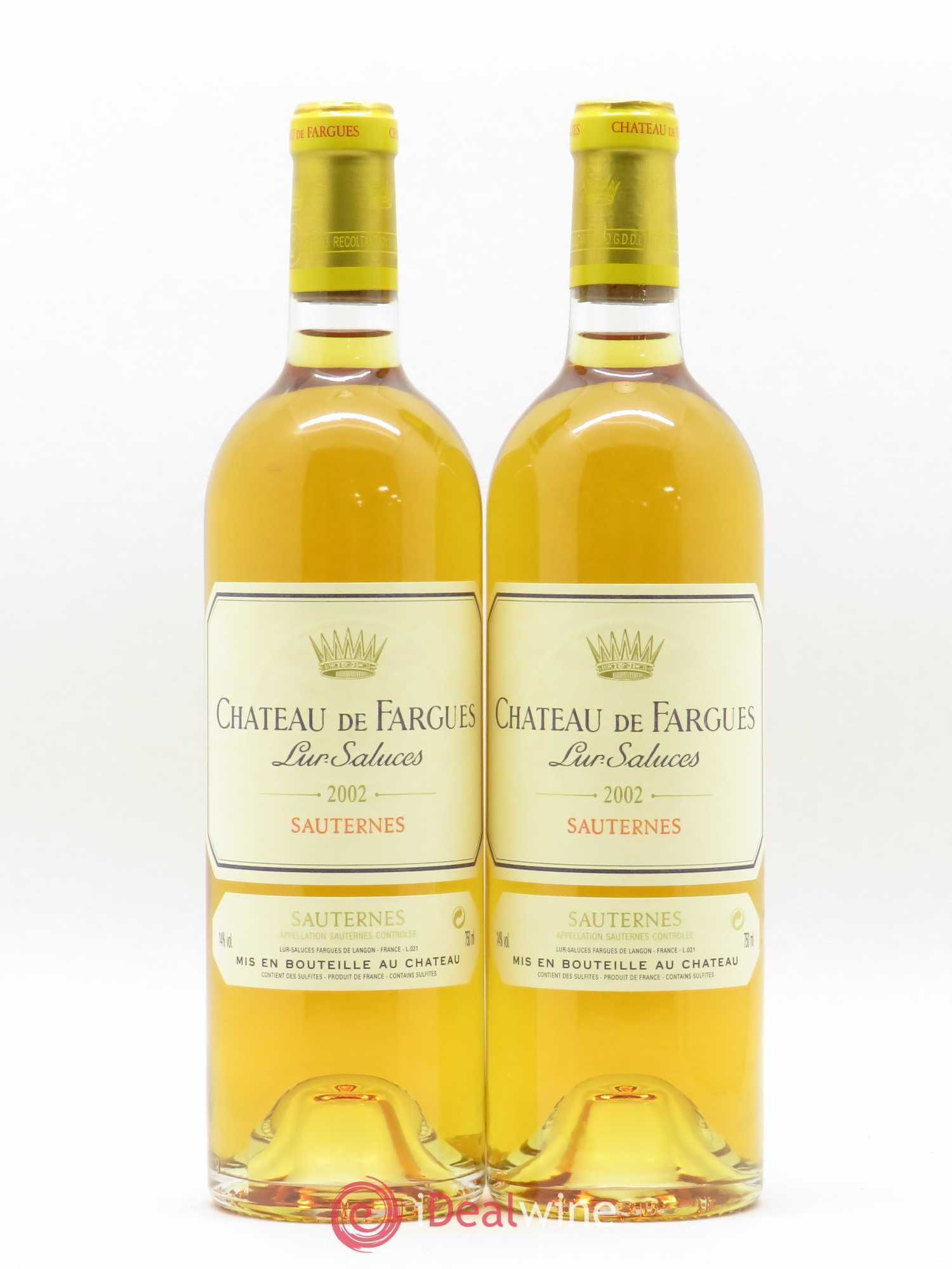 Château de Fargues 2002 - Lotto di 2 bottiglie - 0