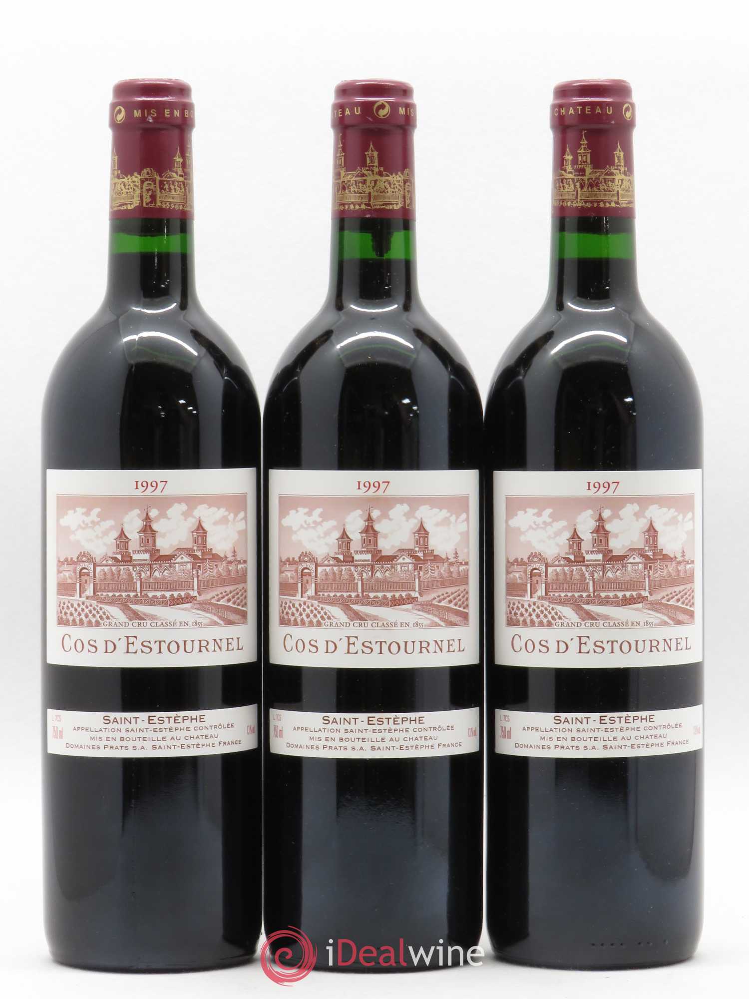 Cos d'Estournel 2ème Grand Cru Classé 1997 - Lot de 3 bouteilles - 0