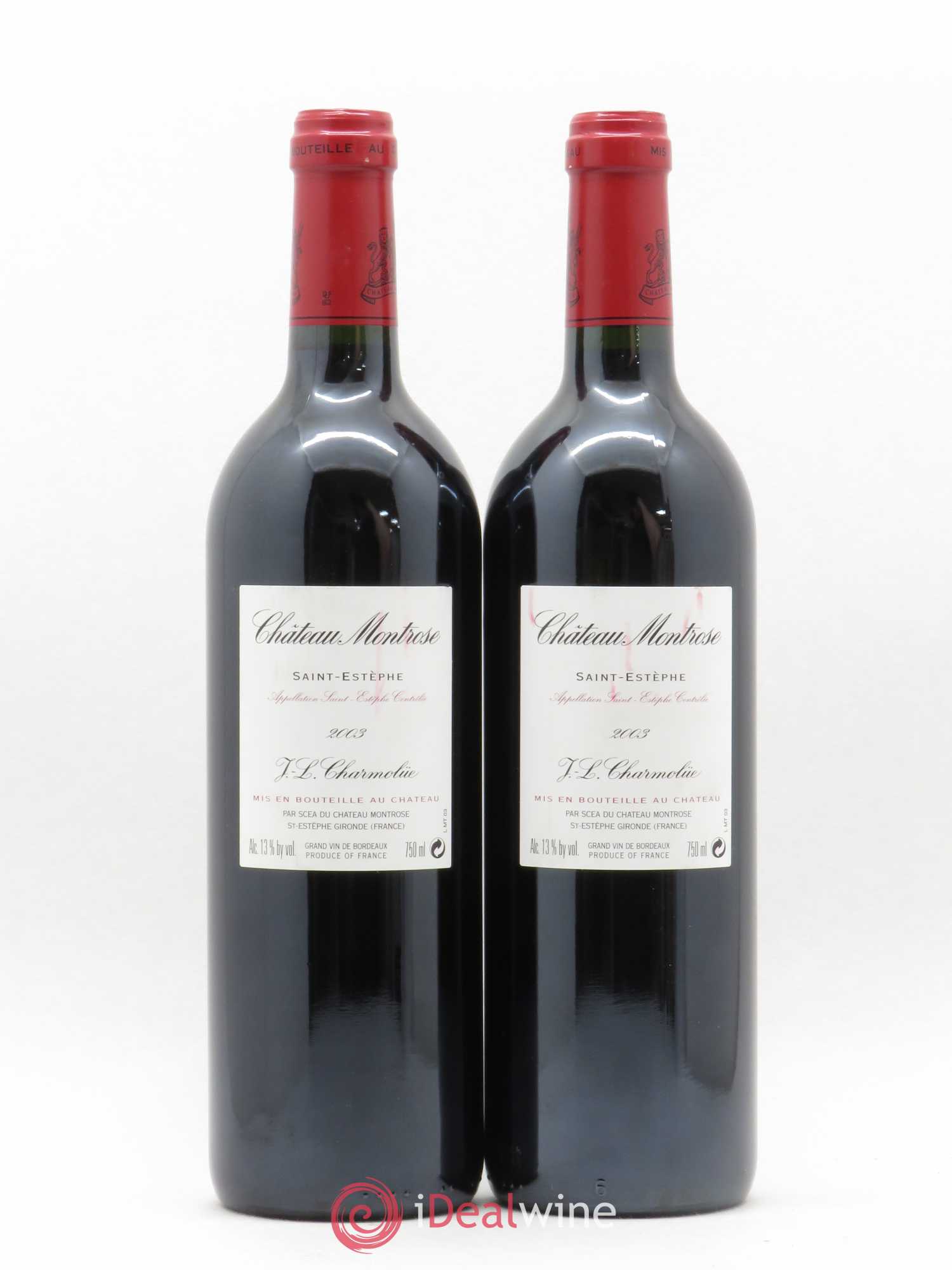 Château Montrose 2ème Grand Cru Classé 2003 - Lot de 2 bouteilles - 1