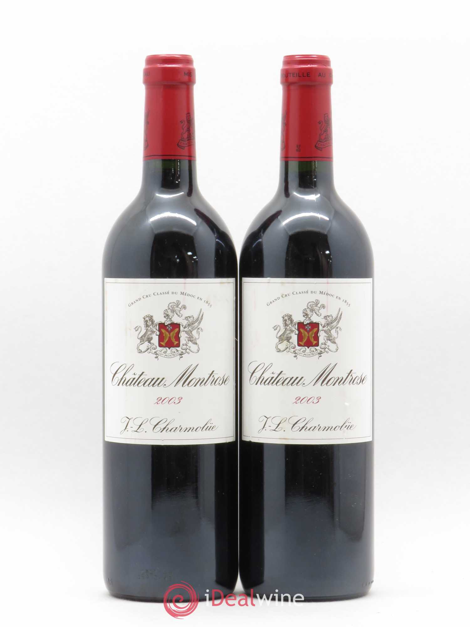 Château Montrose 2ème Grand Cru Classé 2003 - Lot de 2 bouteilles - 0