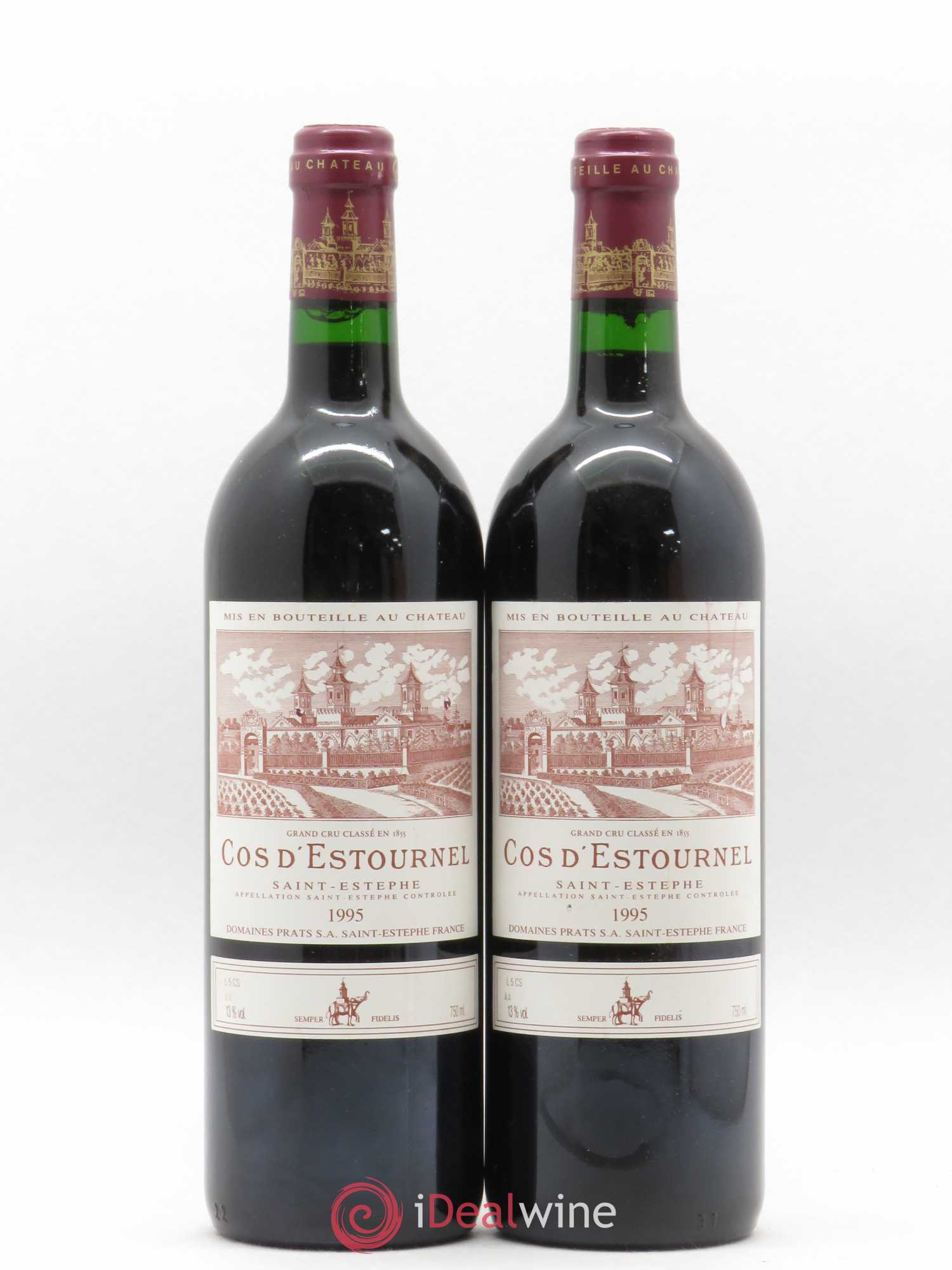 Cos d'Estournel 2ème Grand Cru Classé 1995 - Lot de 2 bouteilles - 0