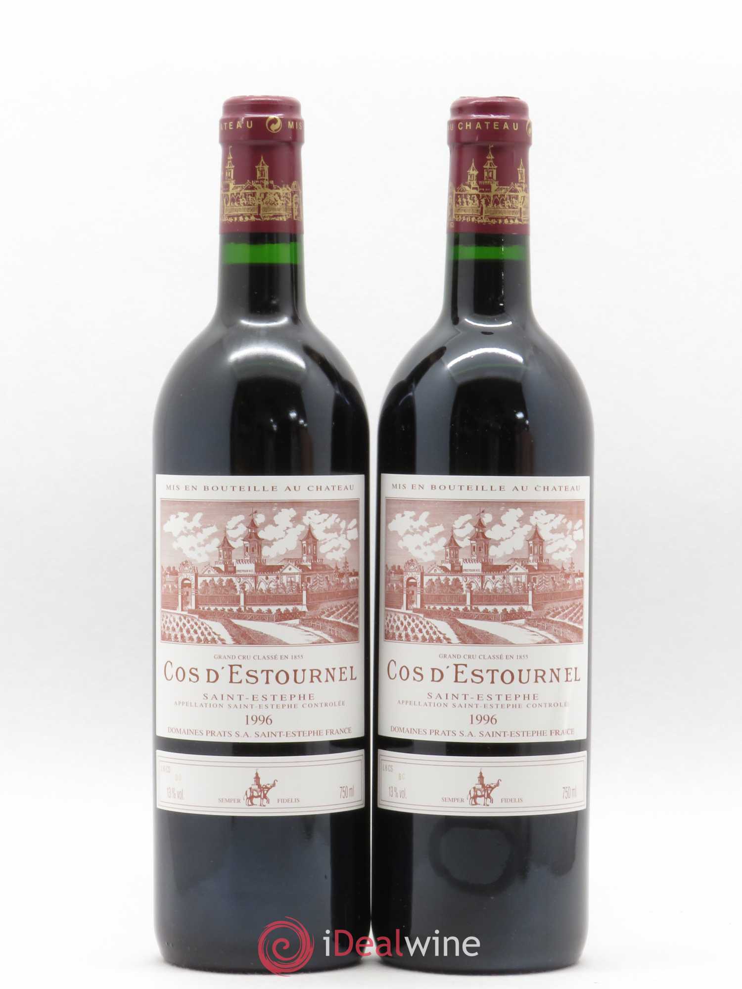 Cos d'Estournel 2ème Grand Cru Classé 1996 - Lot de 2 bouteilles - 0
