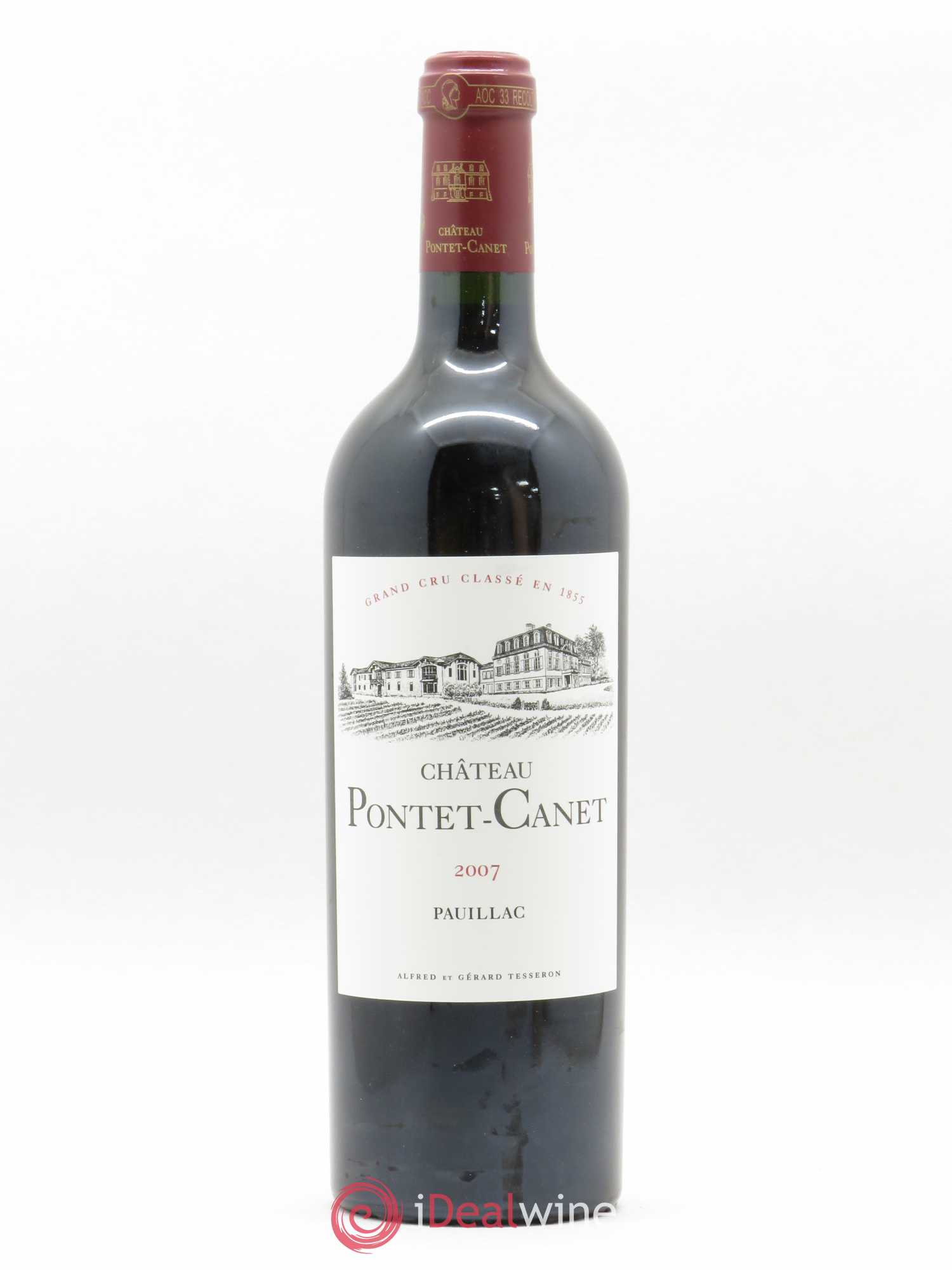 Château Pontet Canet 5ème Grand Cru Classé 2007 - Lot de 1 bouteille - 0