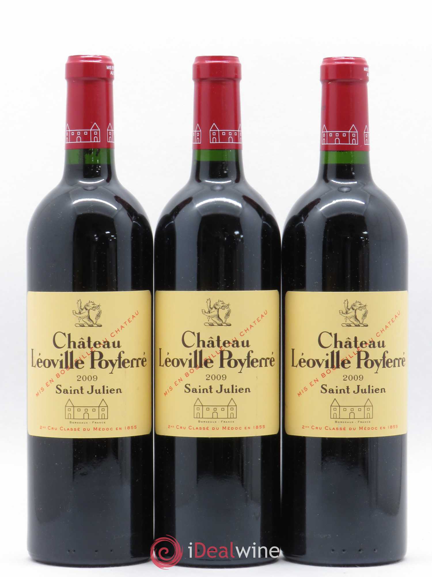 Château Léoville Poyferré 2ème Grand Cru Classé 2009 - Lot de 3 bouteilles - 0