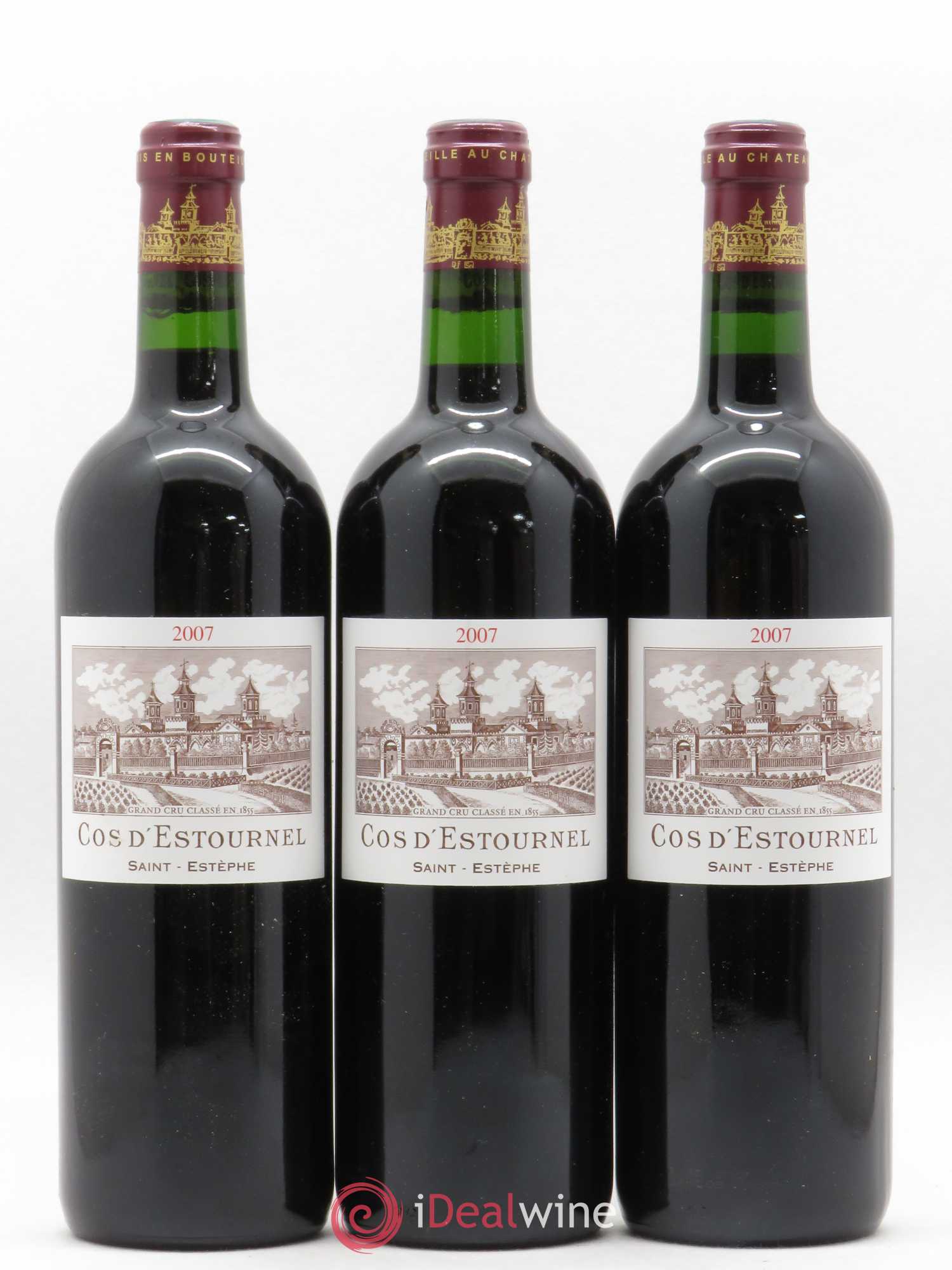 Cos d'Estournel 2ème Grand Cru Classé 2007 - Lot de 3 bouteilles - 0