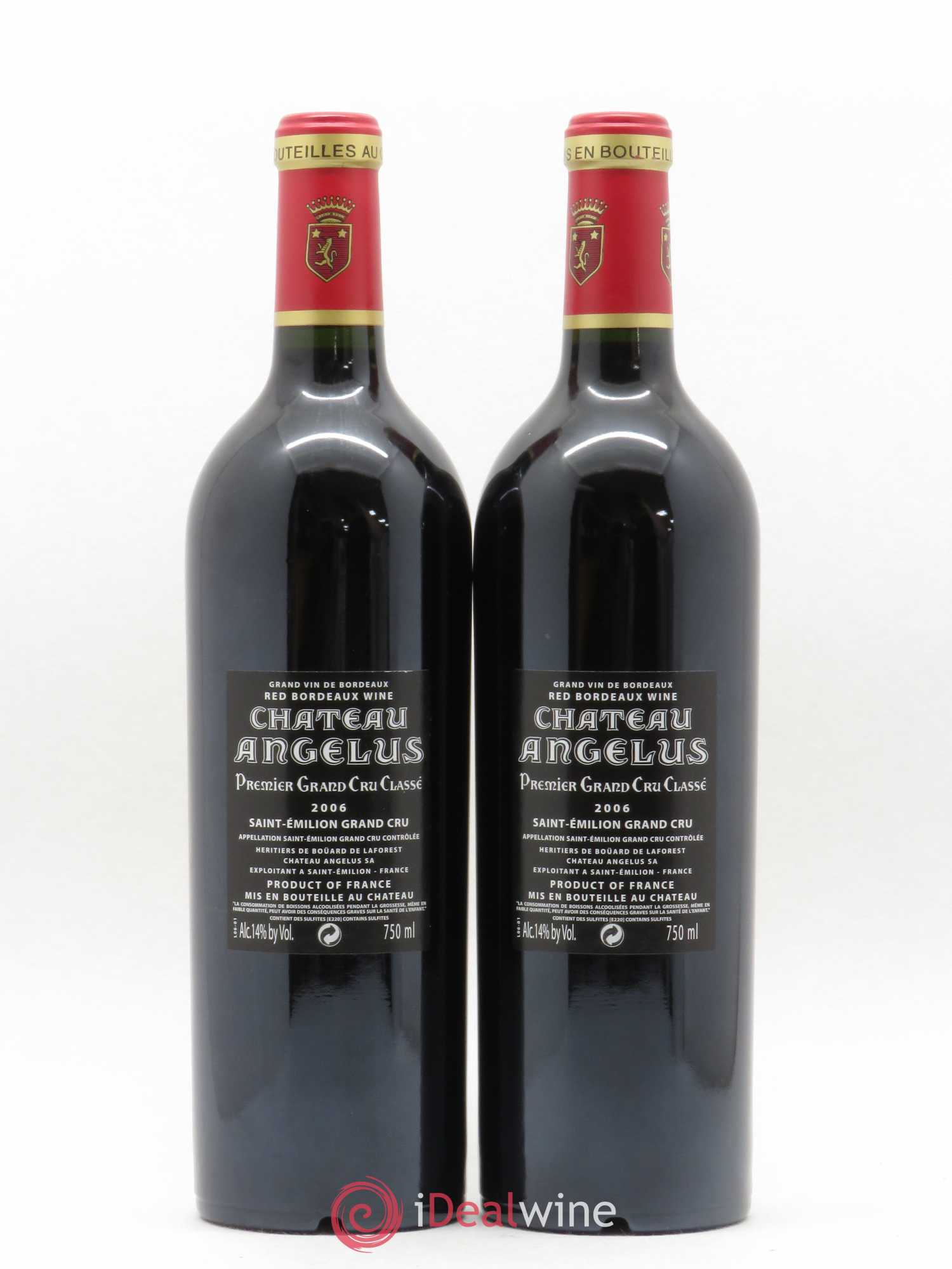 Château Angélus 1er Grand Cru Classé A 2006 - Lot de 2 bouteilles - 1
