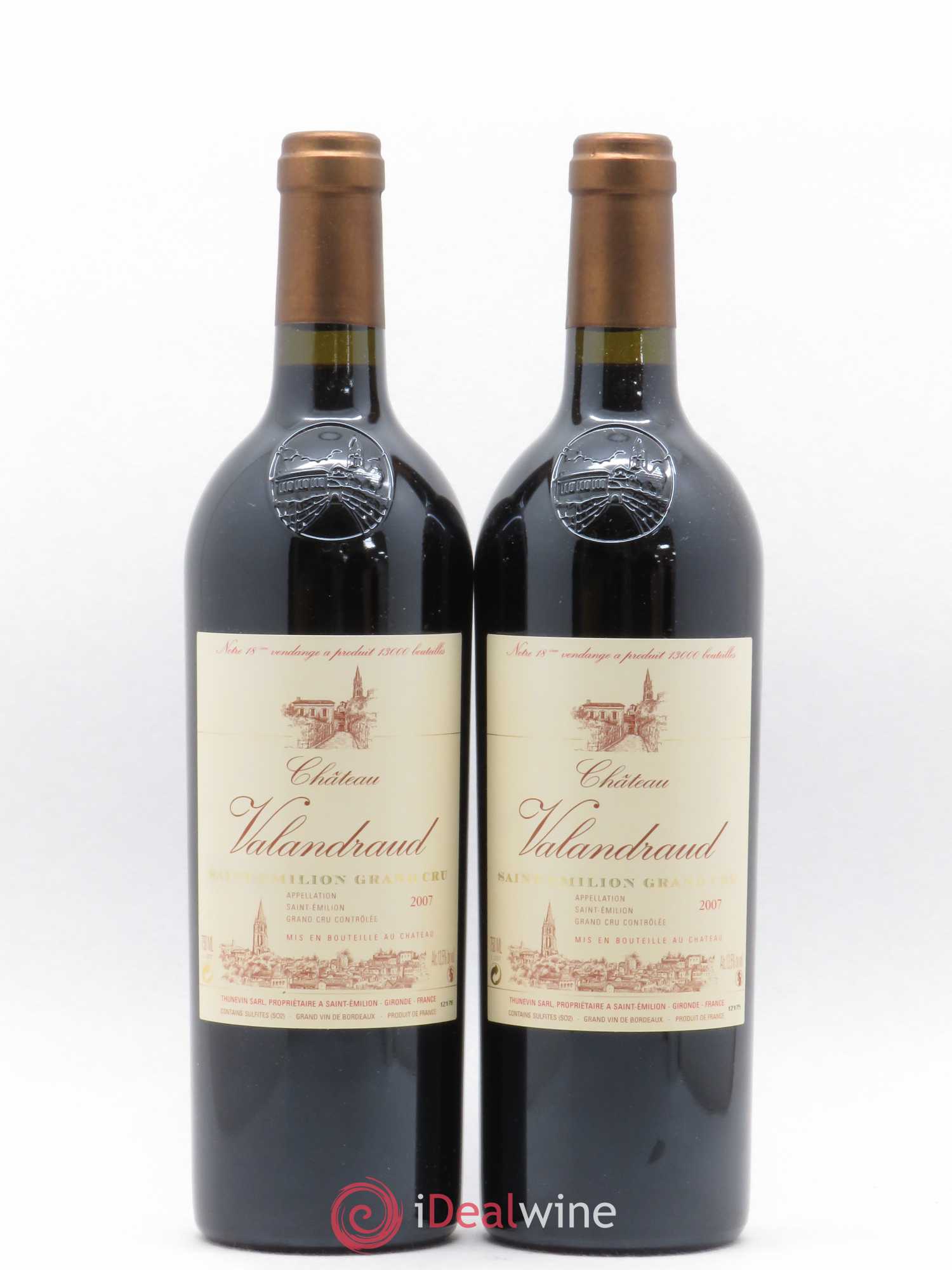 Château de Valandraud 2007 - Lot de 2 bouteilles - 0