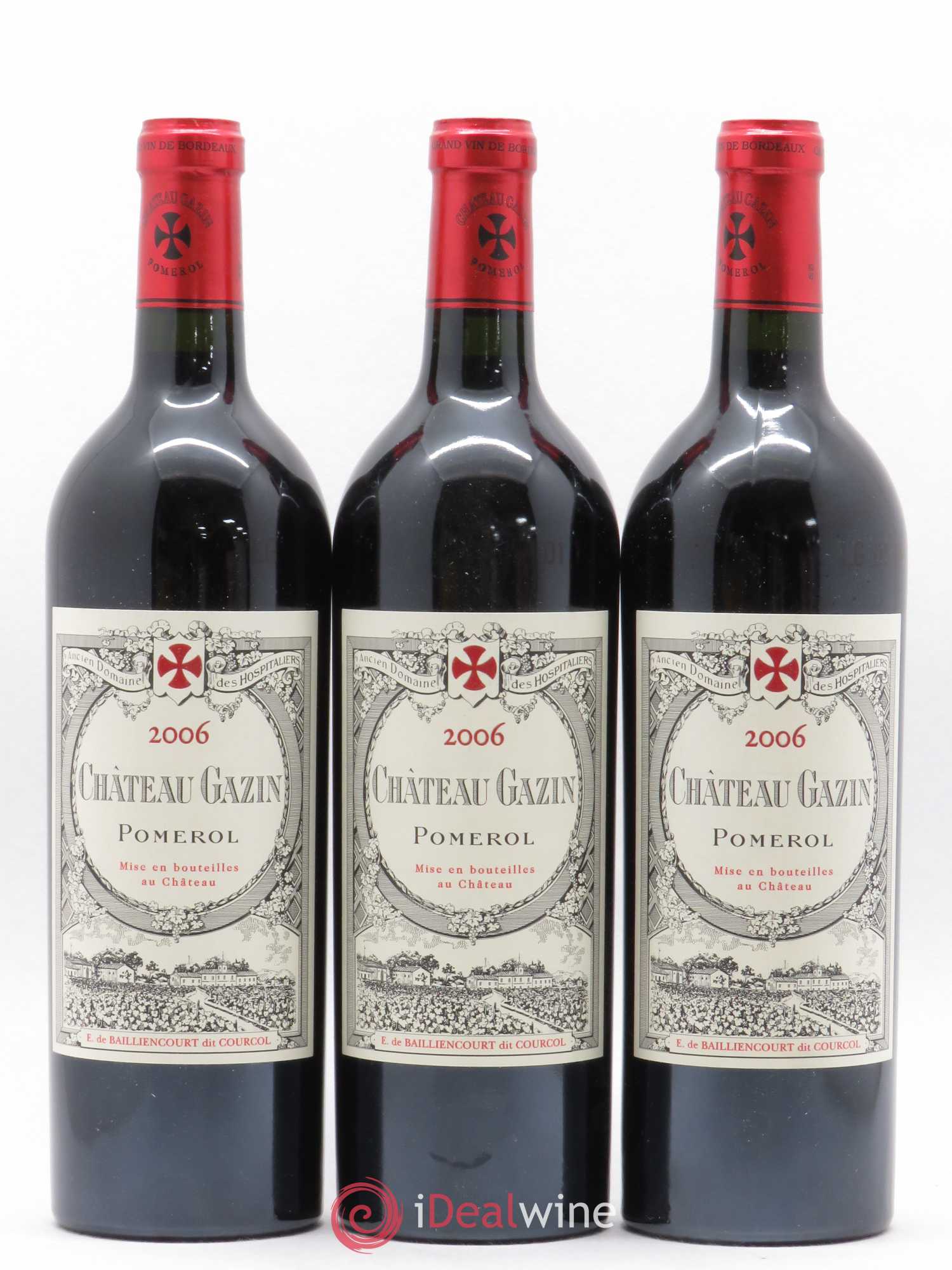 Château Gazin 2006 - Lot de 3 bouteilles - 0