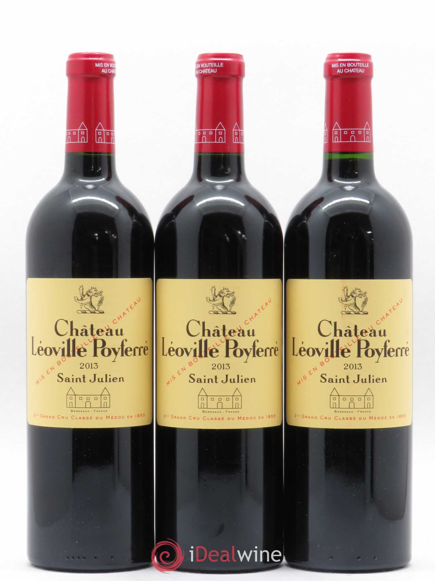 Château Léoville Poyferré 2ème Grand Cru Classé 2013 - Lot de 3 bouteilles - 0