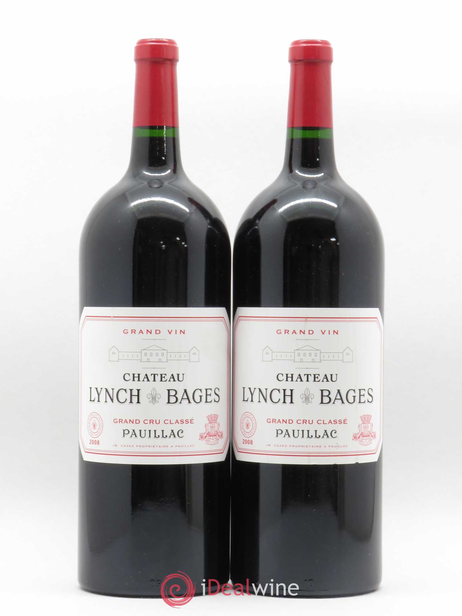 Château Lynch Bages 5ème Grand Cru Classé 2008 - Lot de 2 magnums - 0