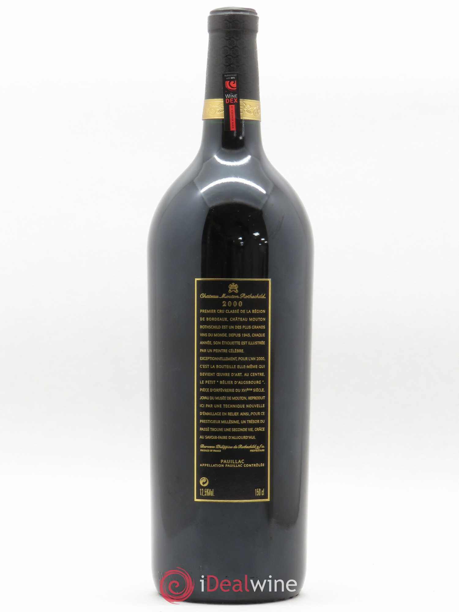 Château Mouton Rothschild 1er Grand Cru Classé 2000 - Lot de 1 magnum - 1