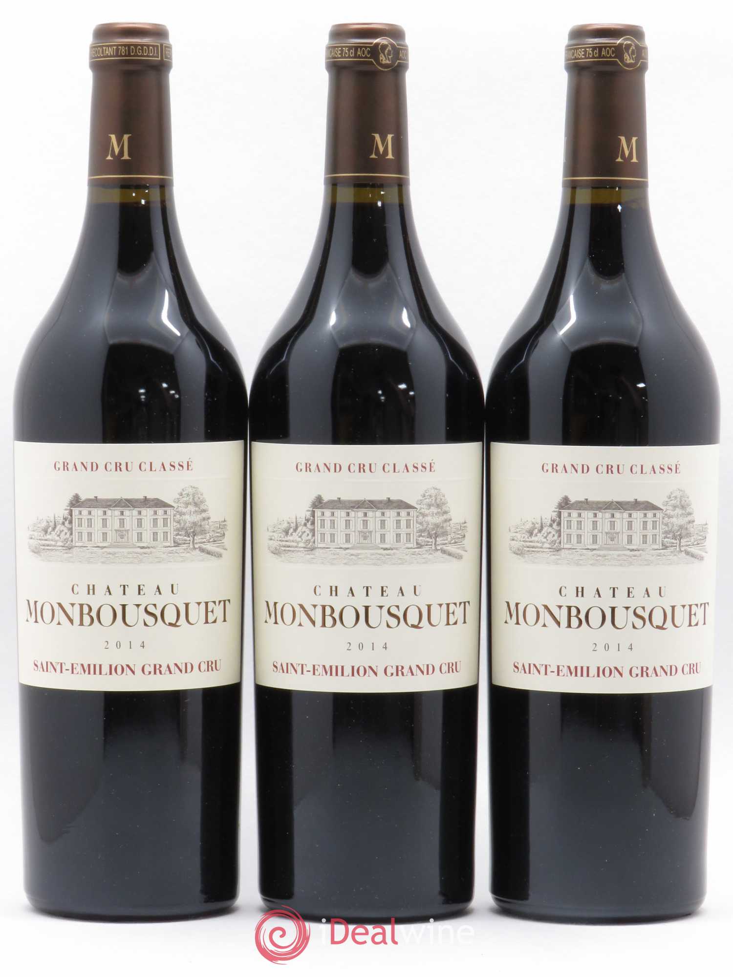 Château Monbousquet Grand Cru Classé 2014 - Lot de 3 bouteilles - 0