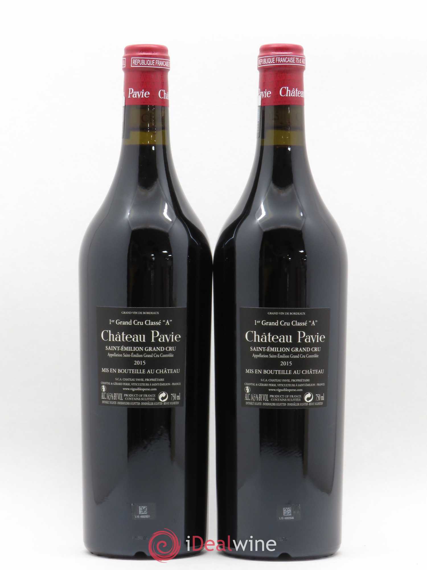 Château Pavie 1er Grand Cru Classé A 2015 - Lot de 2 bouteilles - 1