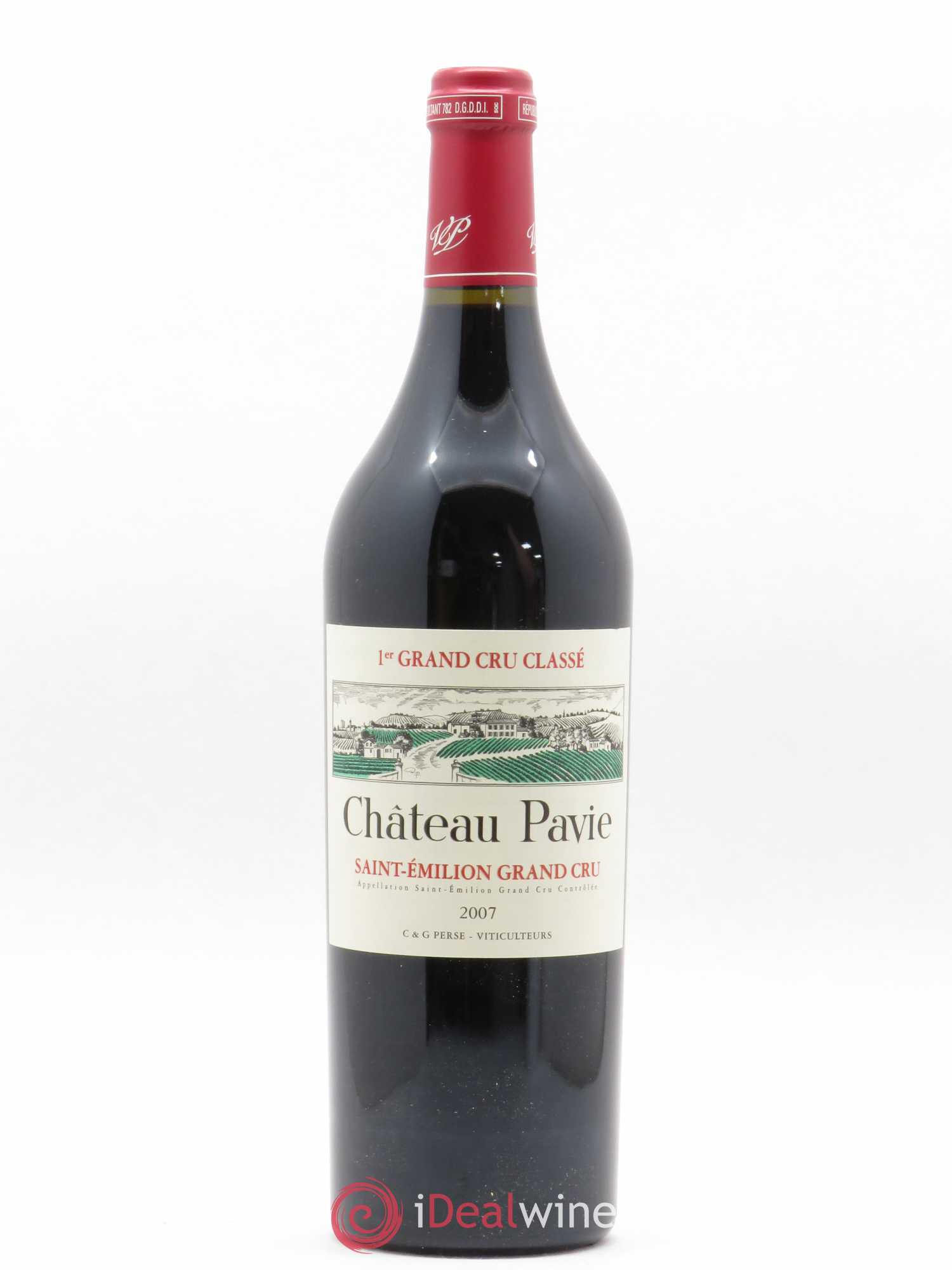 Château Pavie 1er Grand Cru Classé A 2007 - Lot de 1 bouteille - 0