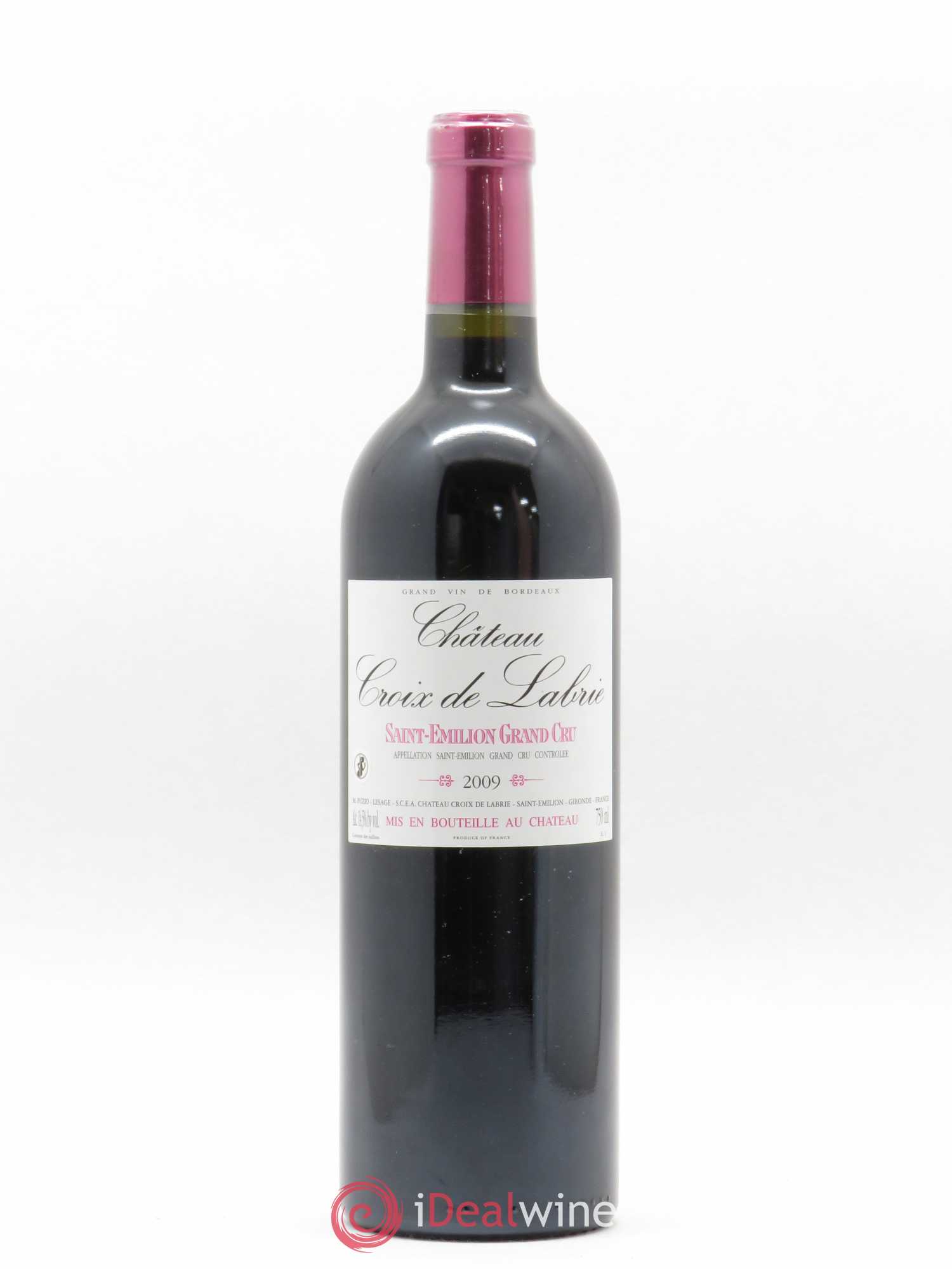 Château Croix de Labrie Grand Cru Classé 2009 - Lot de 1 bouteille - 0
