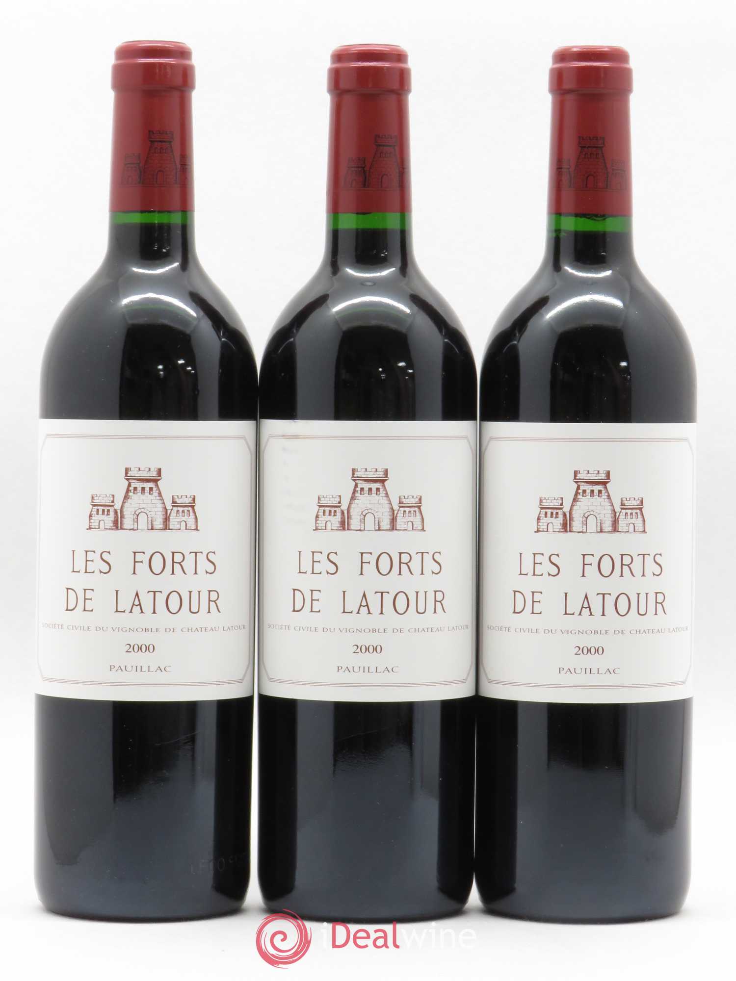 Les Forts de Latour Second Vin 2000 - Lot de 3 bouteilles - 0