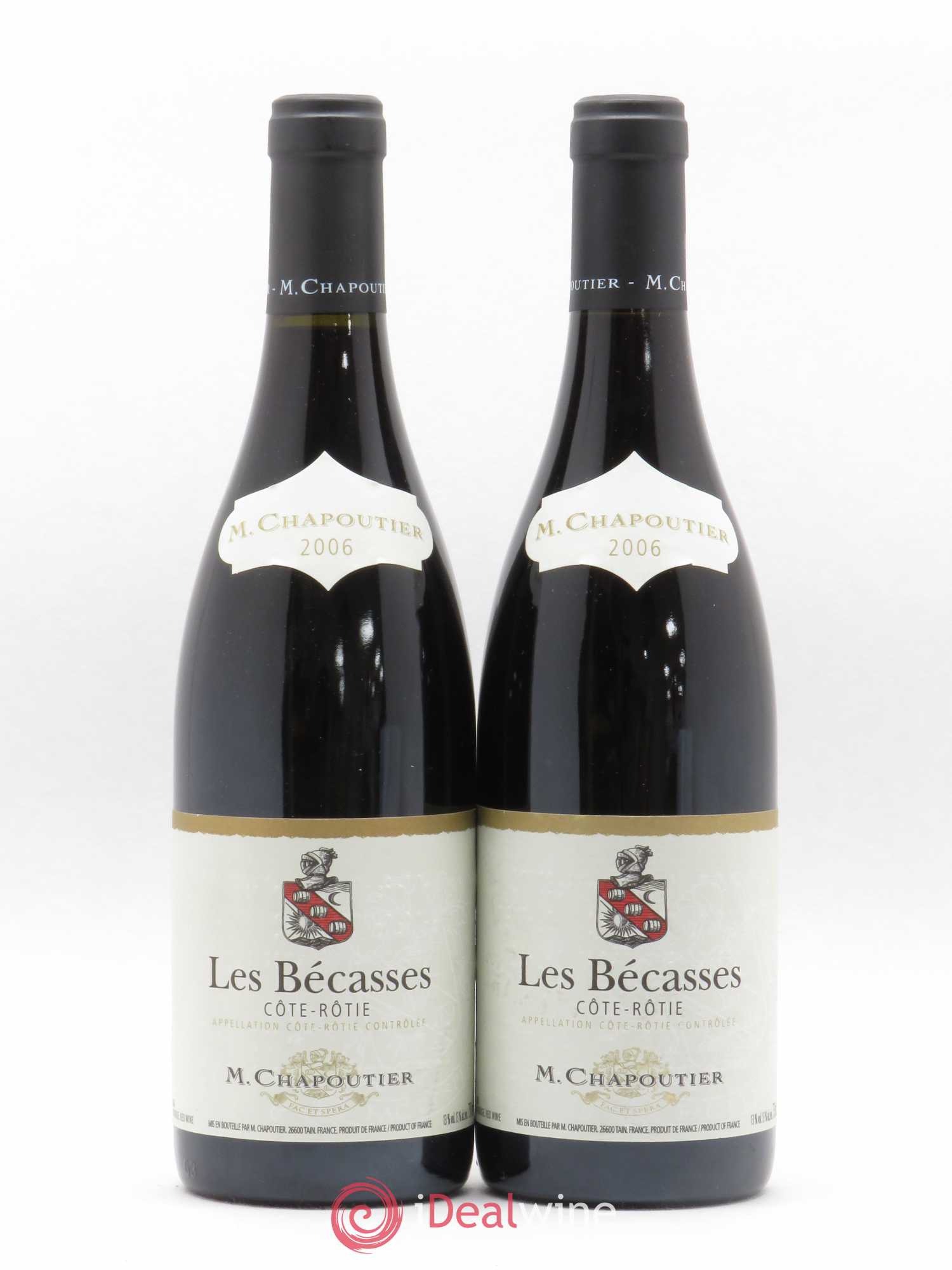 Côte-Rôtie Les Bécasses Chapoutier 2006 - Lot de 2 bouteilles - 0