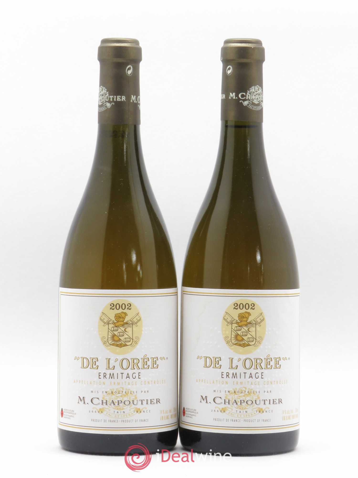 Hermitage Ermitage de l'Orée Chapoutier 2002 - Lot de 2 bouteilles - 0