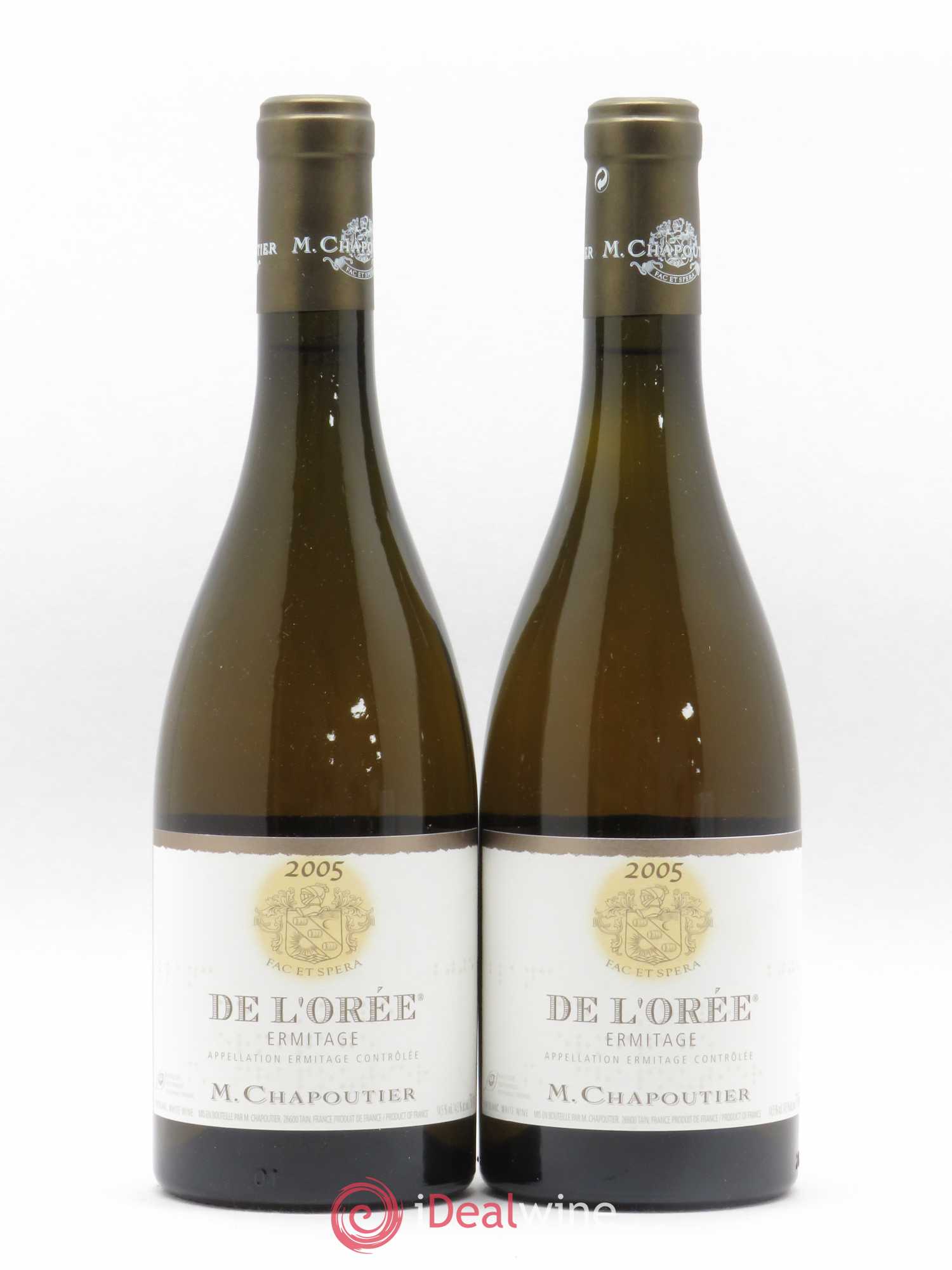 Hermitage Ermitage de l'Orée Chapoutier 2005 - Lot de 2 bouteilles - 0
