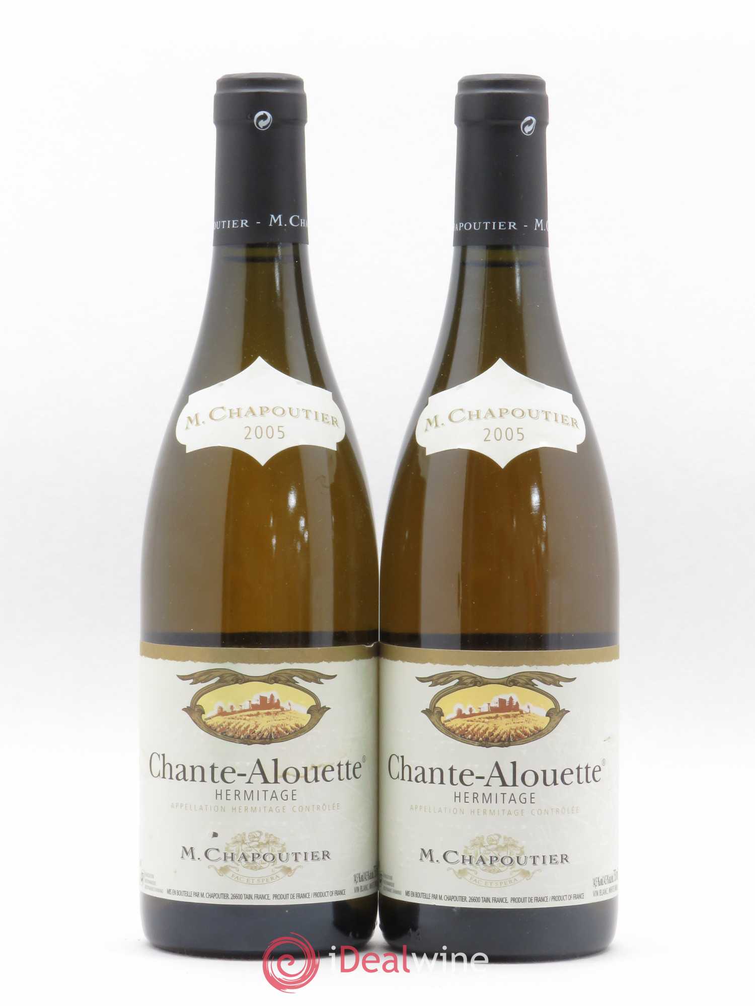 Hermitage Chante Alouette Chapoutier 2005 - Lot de 2 bouteilles - 0