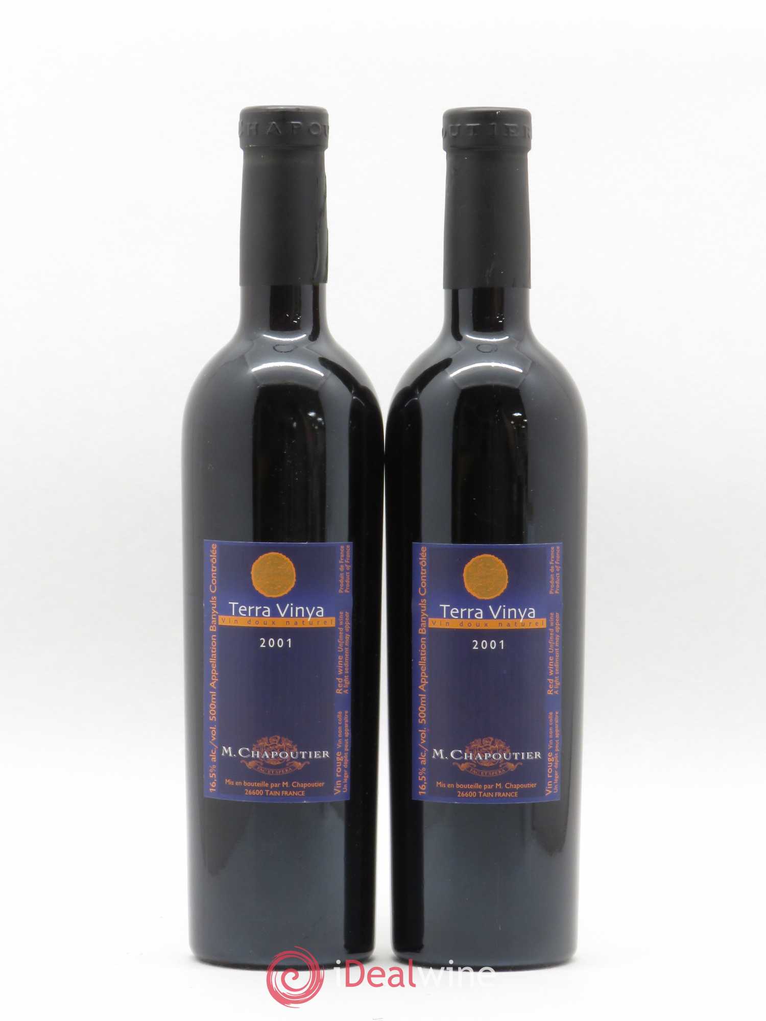 Banyuls Terra Vinya Chapoutier 50cl 2001 - Posten von 2 Flaschen - 0