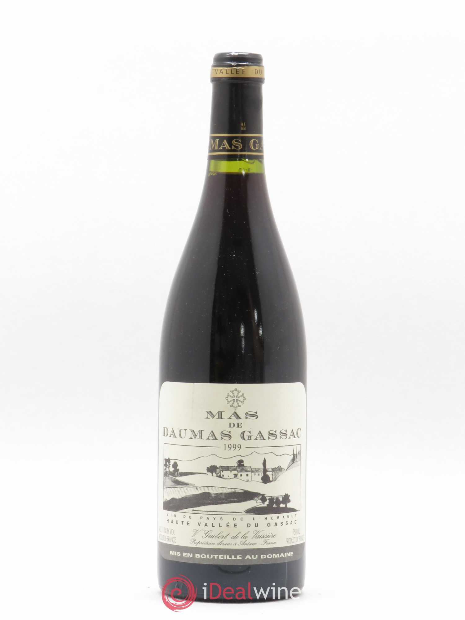 Pays d'Hérault Mas Daumas Gassac Famille Guibert de La Vaissière 1999 - Posten von 1 Flasche - 0