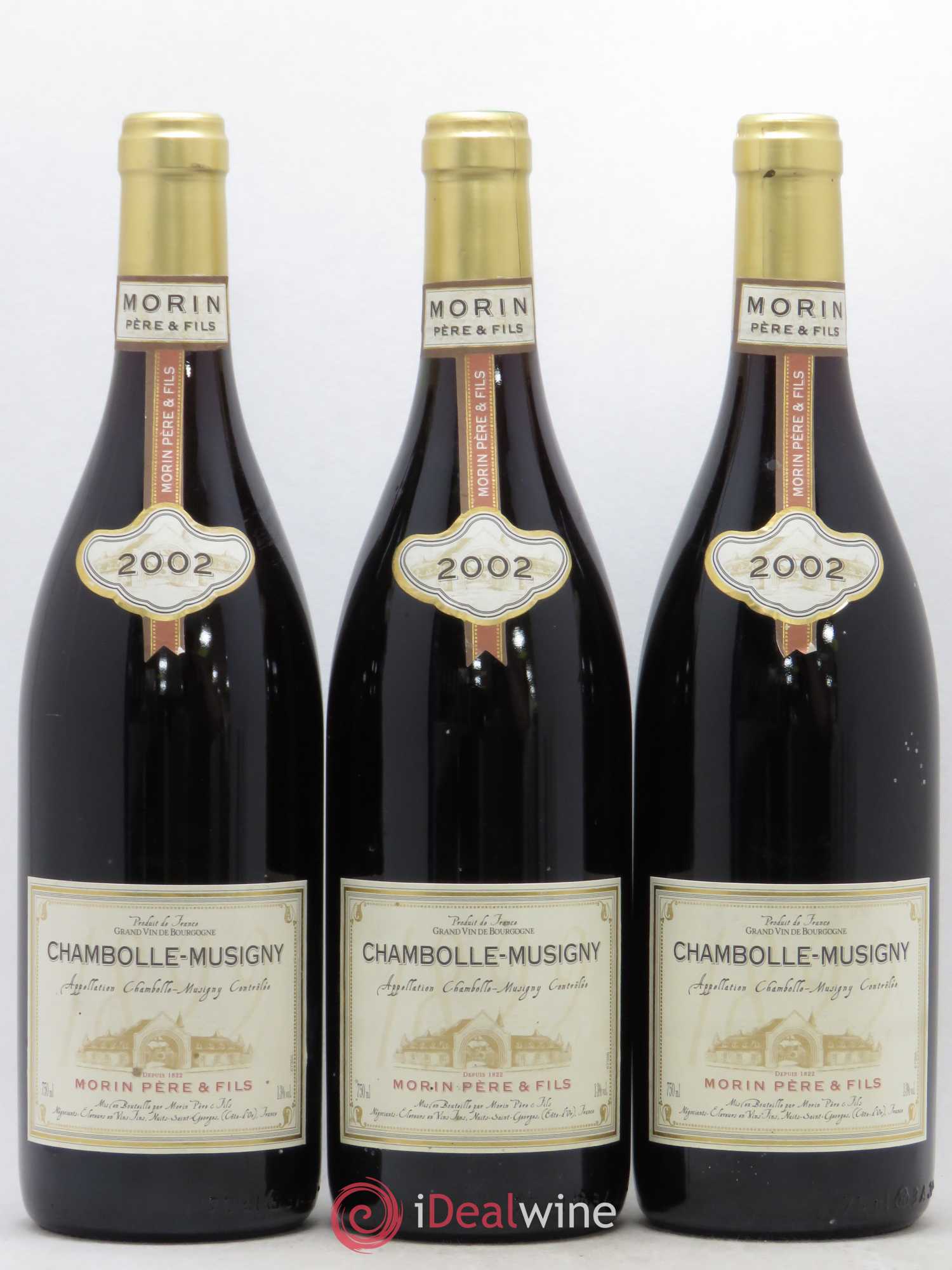 Chambolle-Musigny Morin 2002 - Lot de 3 bouteilles - 0