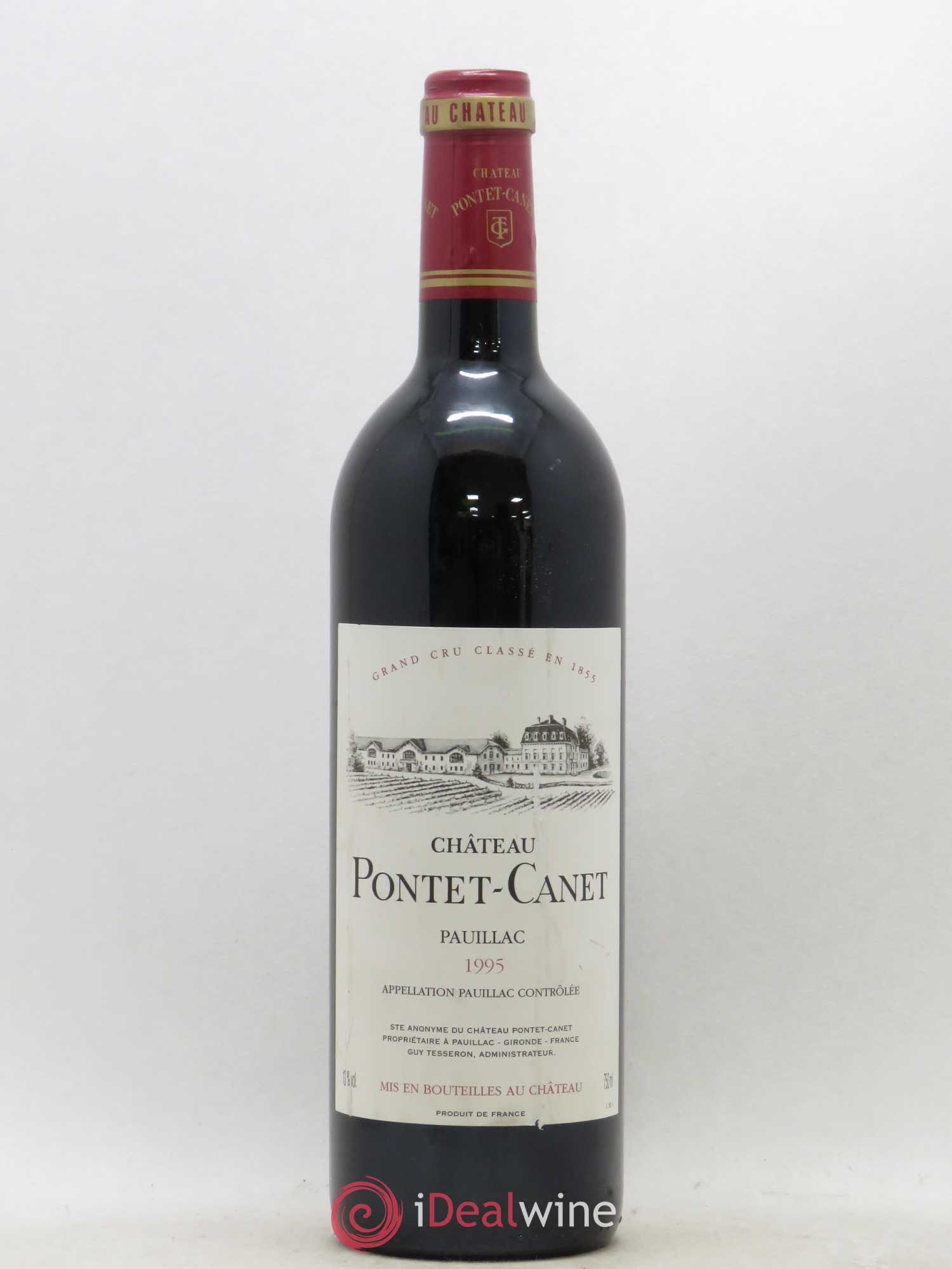 Château Pontet Canet 5ème Grand Cru Classé 1995 - Lot de 1 bouteille - 0