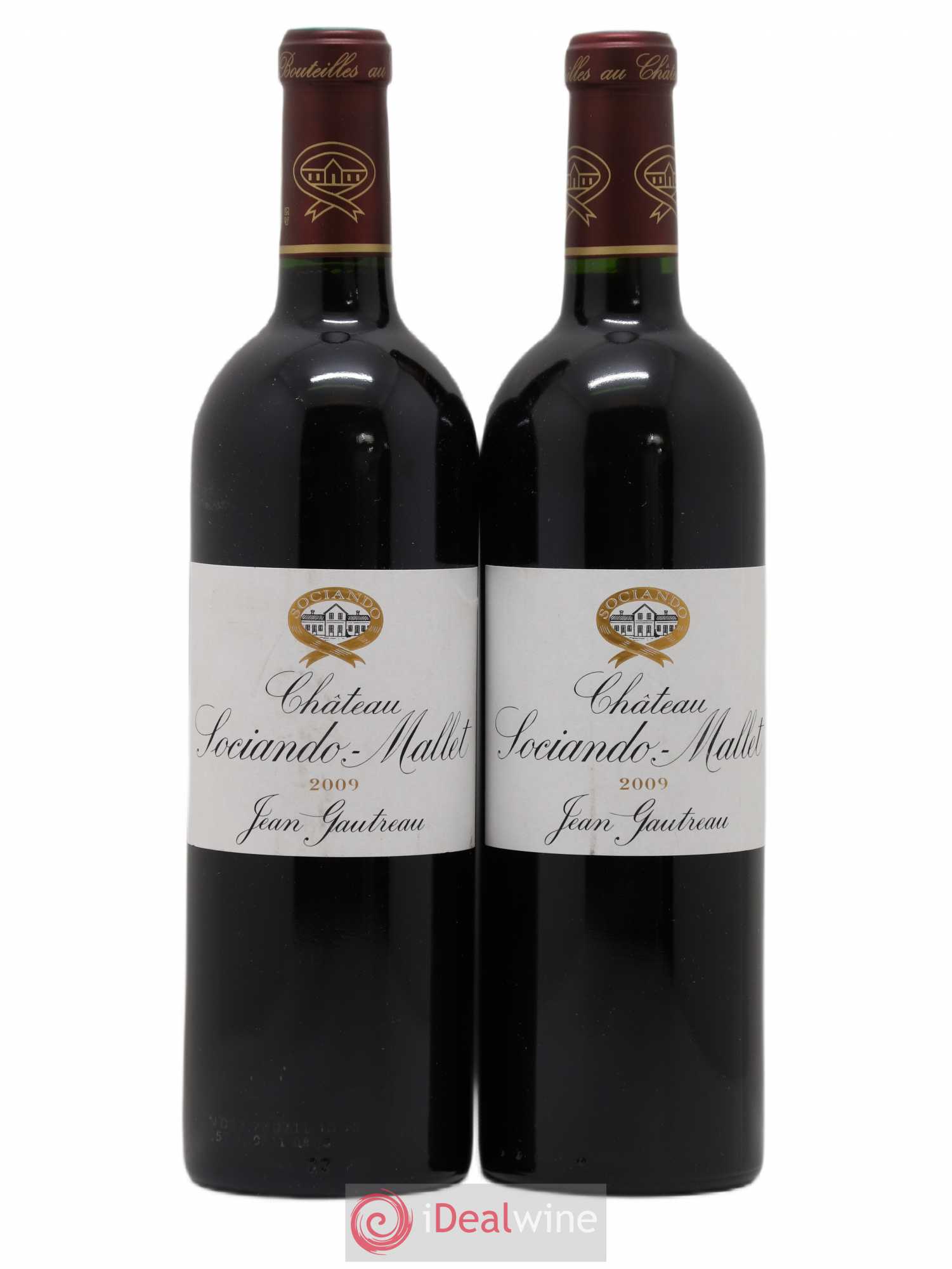 Château Sociando Mallet 2009 - Lot de 2 bouteilles - 0