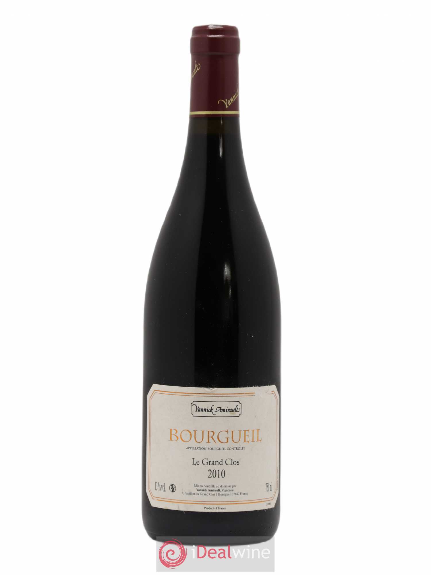 Bourgueil Grand Clos Yannick Amirault (Domaine) 2010 - Lot de 1 bouteille - 0