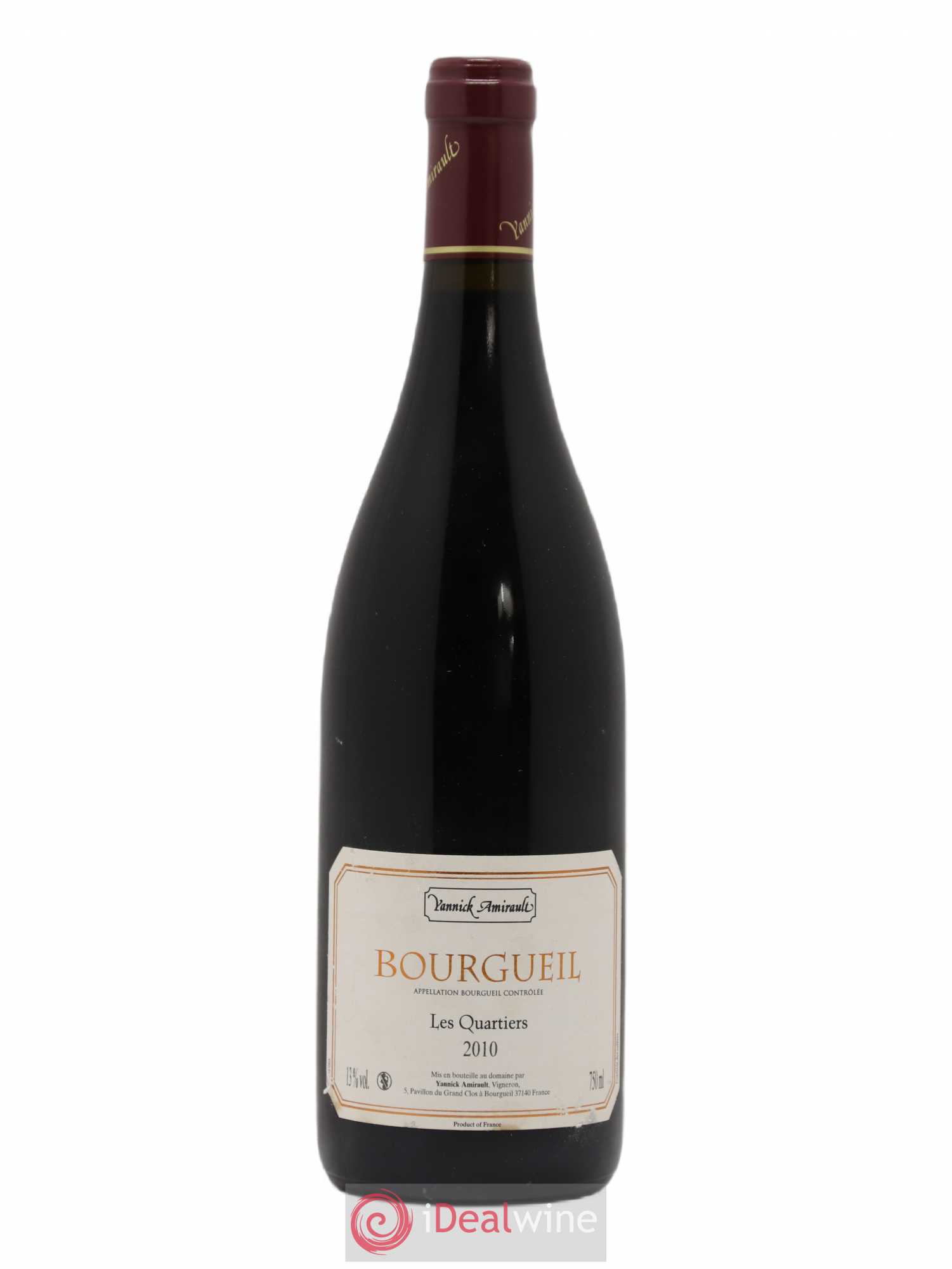 Bourgueil Les Quartiers Yannick Amirault (Domaine) 2010 - Lot de 1 bouteille - 0
