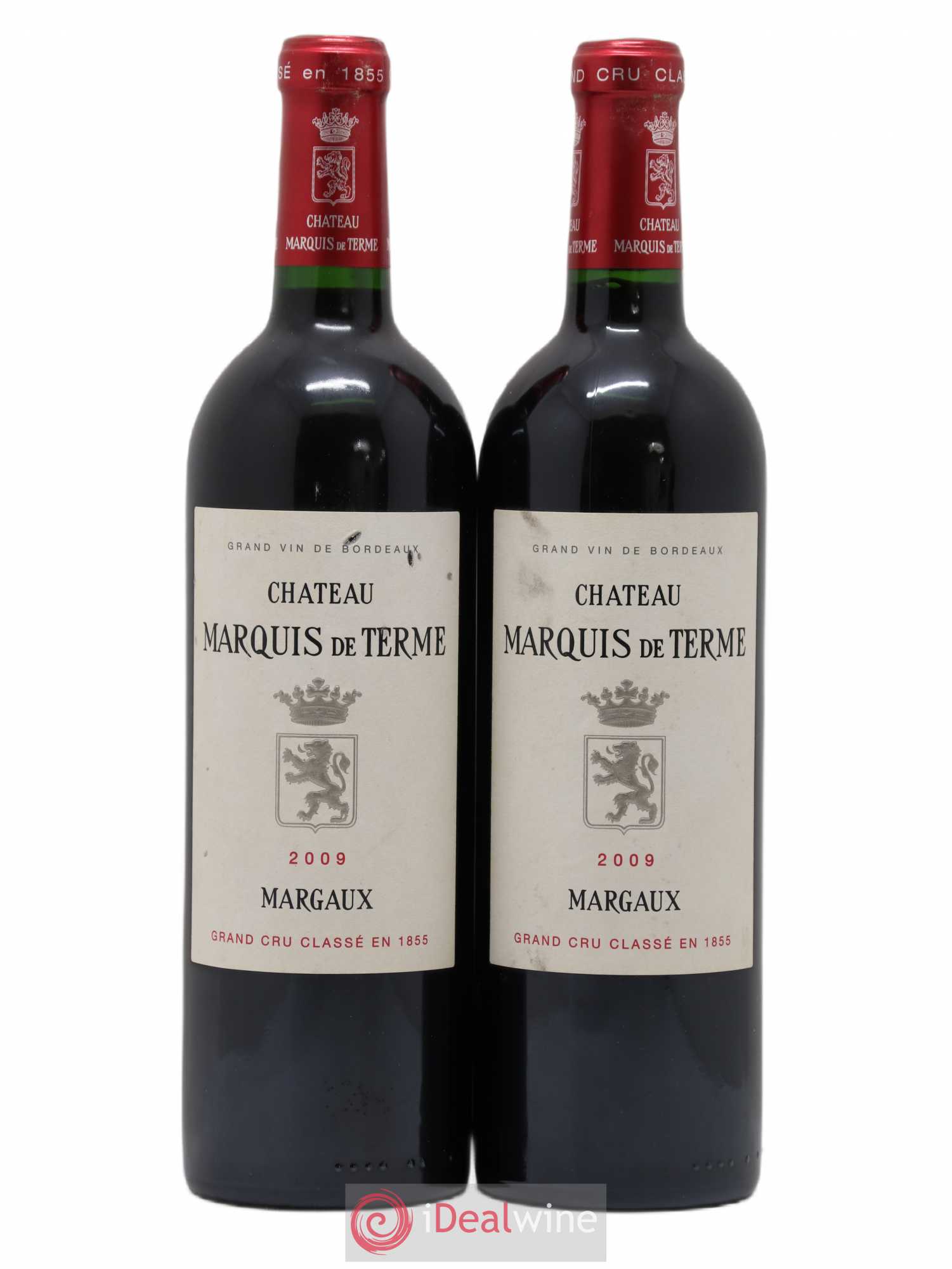 Château Marquis de Terme 4ème Grand Cru Classé 2009 - Lotto di 2 bottiglie - 0
