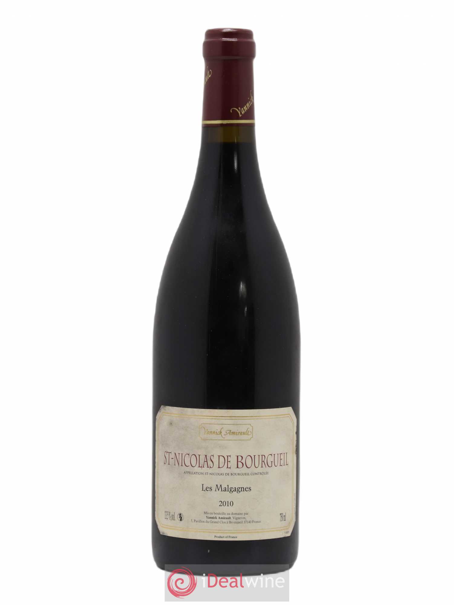 Saint-Nicolas de Bourgueil Les Malgagnes Yannick Amirault (Domaine) 2010 - Lot de 1 bouteille - 0