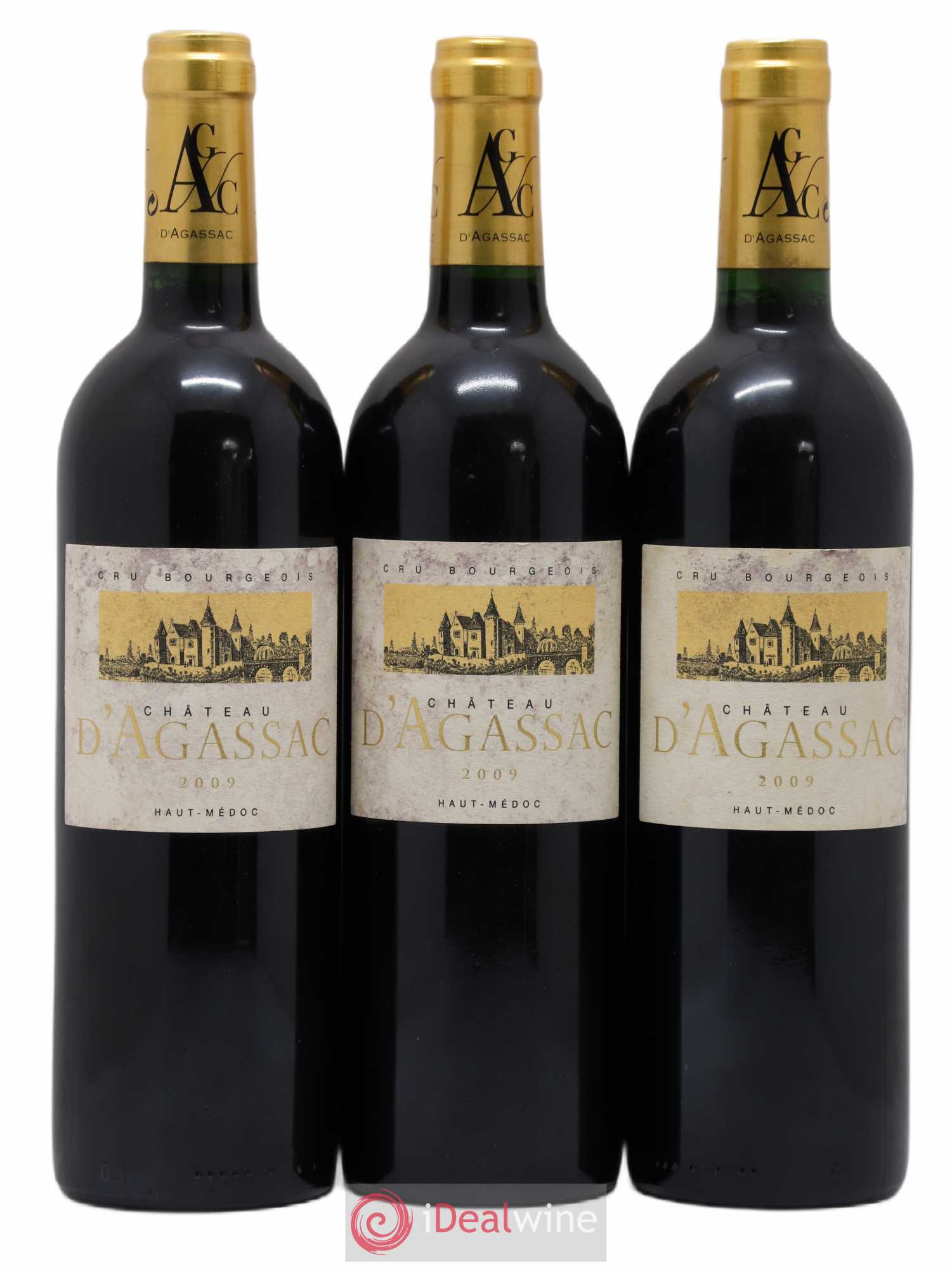 Château d' Agassac Cru Bourgeois 2009 - Lot de 3 bouteilles - 0