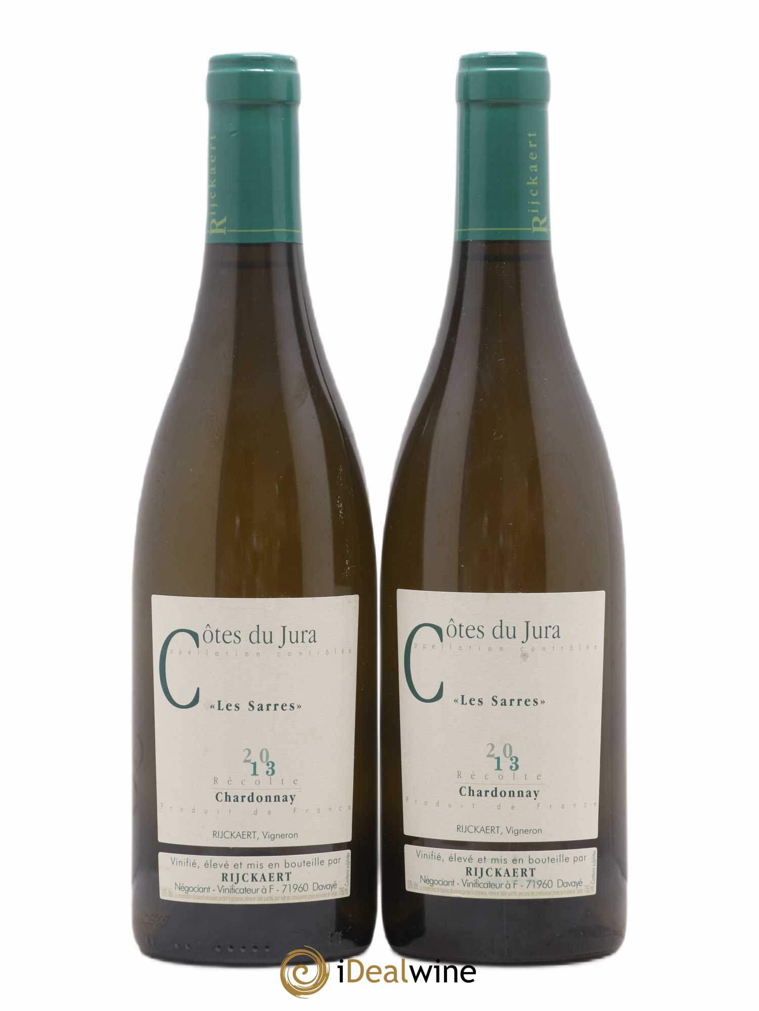 Côtes du Jura Chardonnay Les Sarres Rijckaert 2013 - Lot de 2 bouteilles - 0
