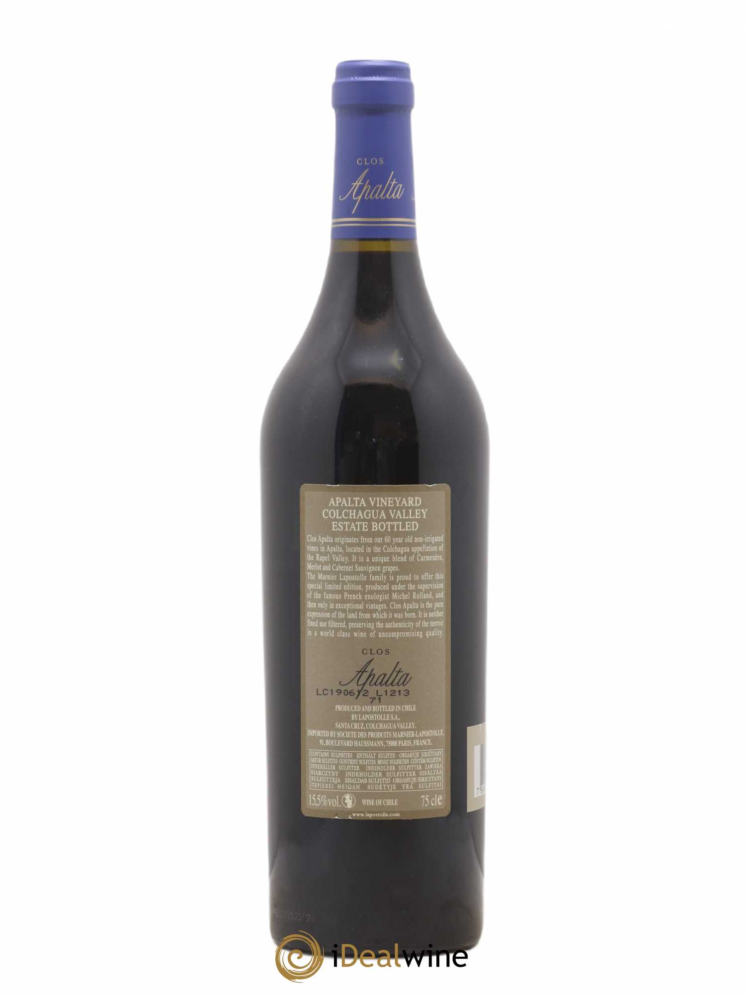 Colchagua Casa Lapostolle Clos Apalta 2009 - Lot de 1 bouteille - 1