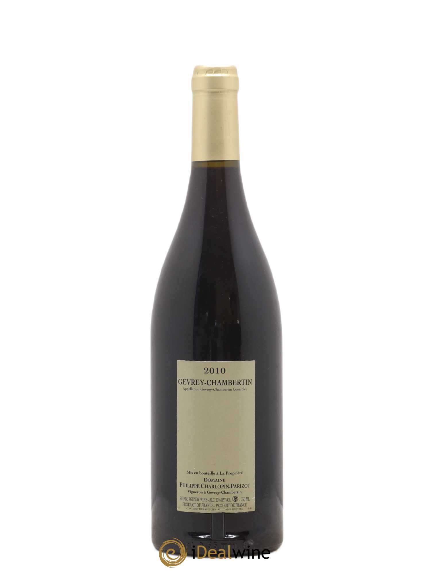 Gevrey-Chambertin Terres Blanches Domaine Charlopin Parizot 2010 - Posten von 1 Flasche - 1