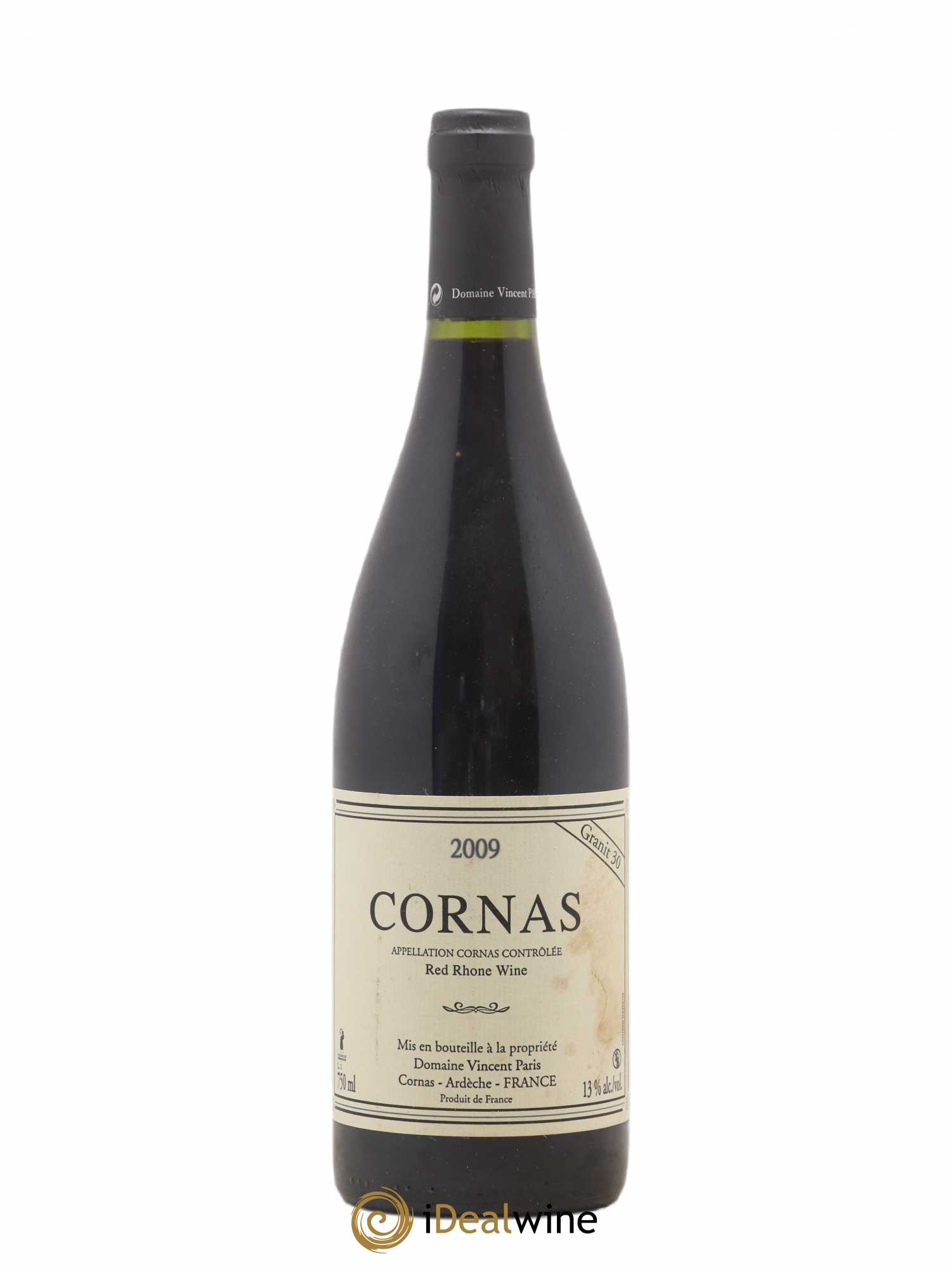 Cornas Granit 30 Vincent Paris 2009 - Lot de 1 bouteille - 0