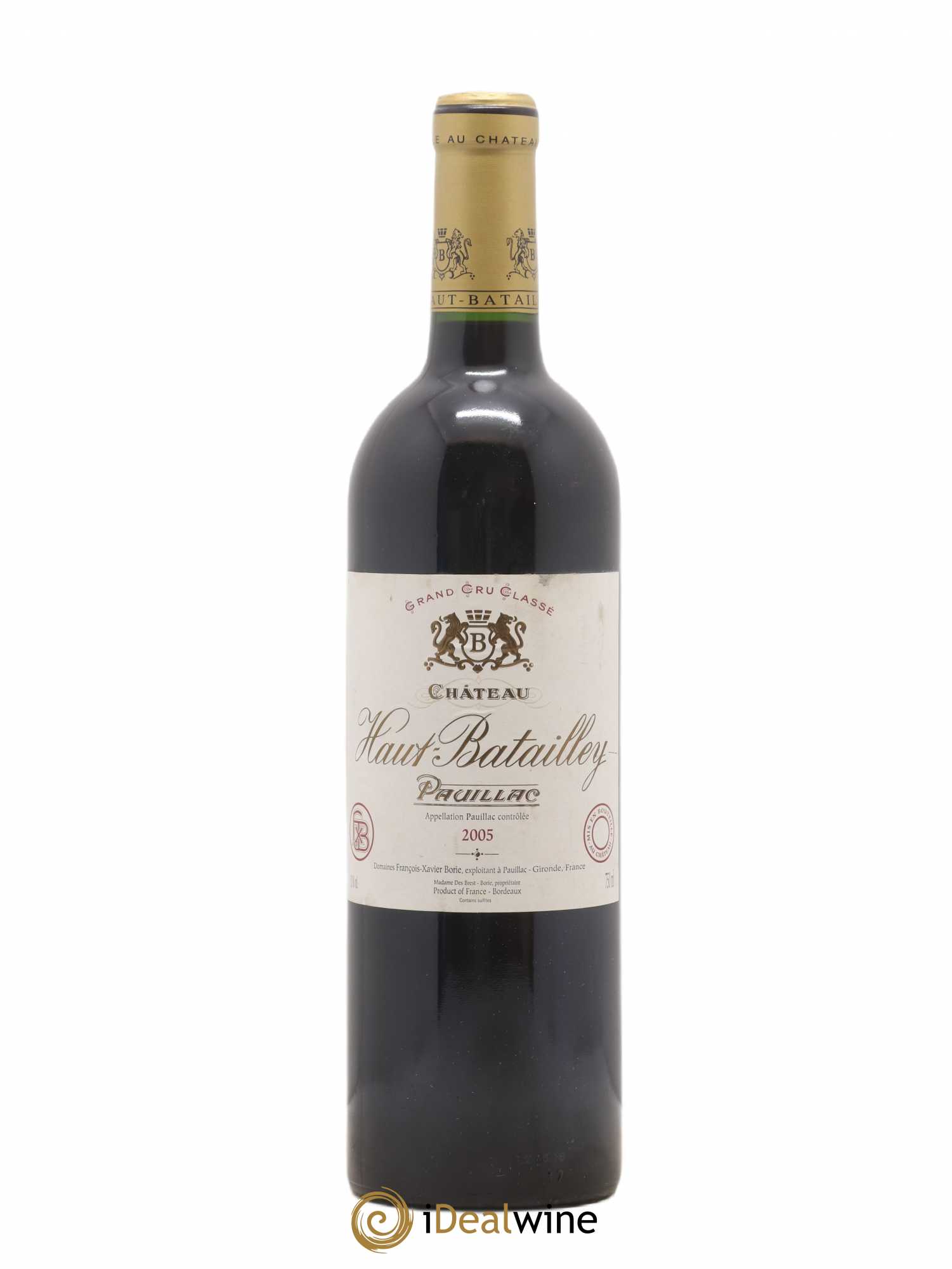 Château Haut Batailley 5ème Grand Cru Classé 2005 - Lot de 1 bouteille - 0