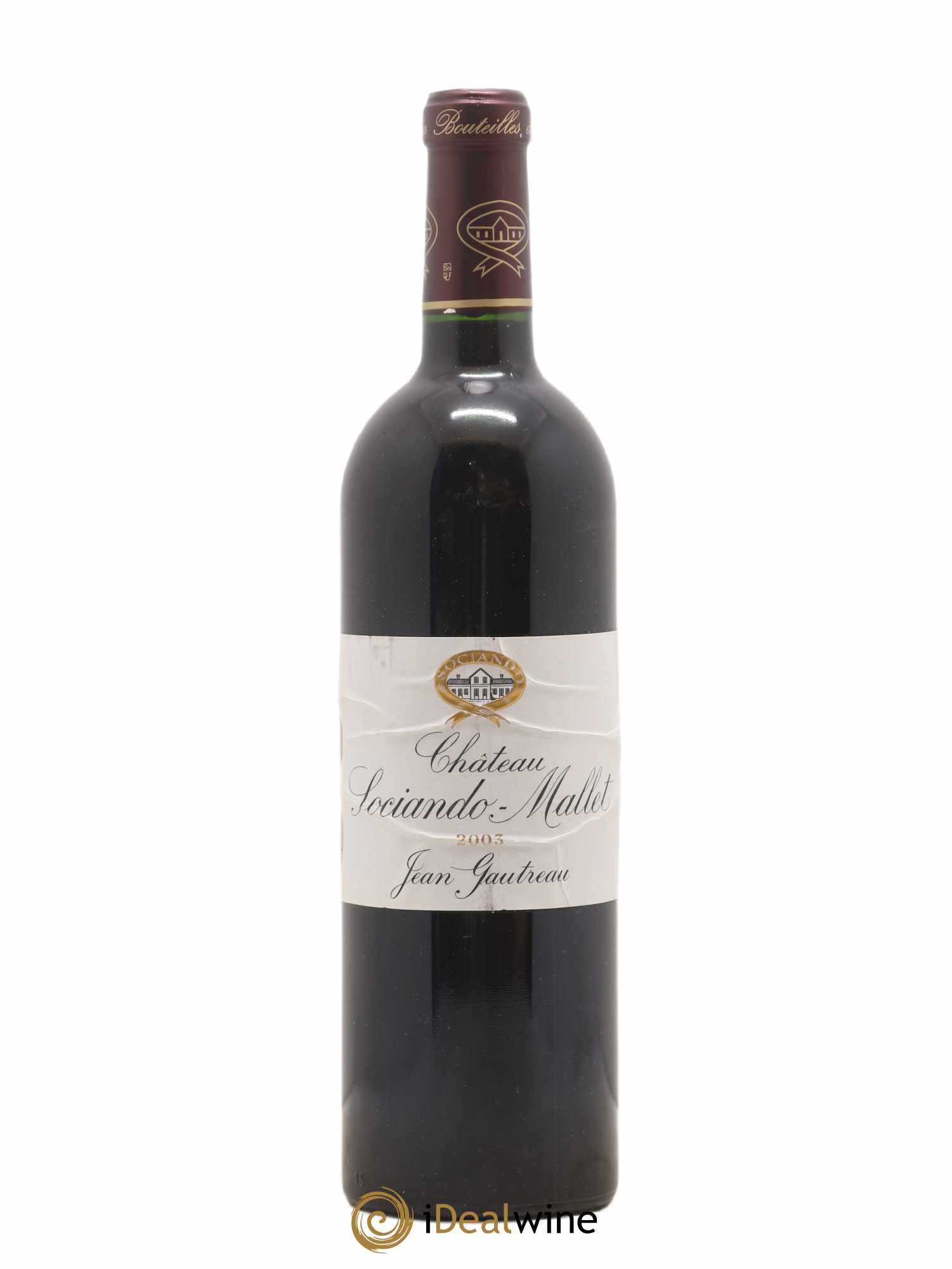 Château Sociando Mallet 2003 - Lot de 1 bouteille - 0