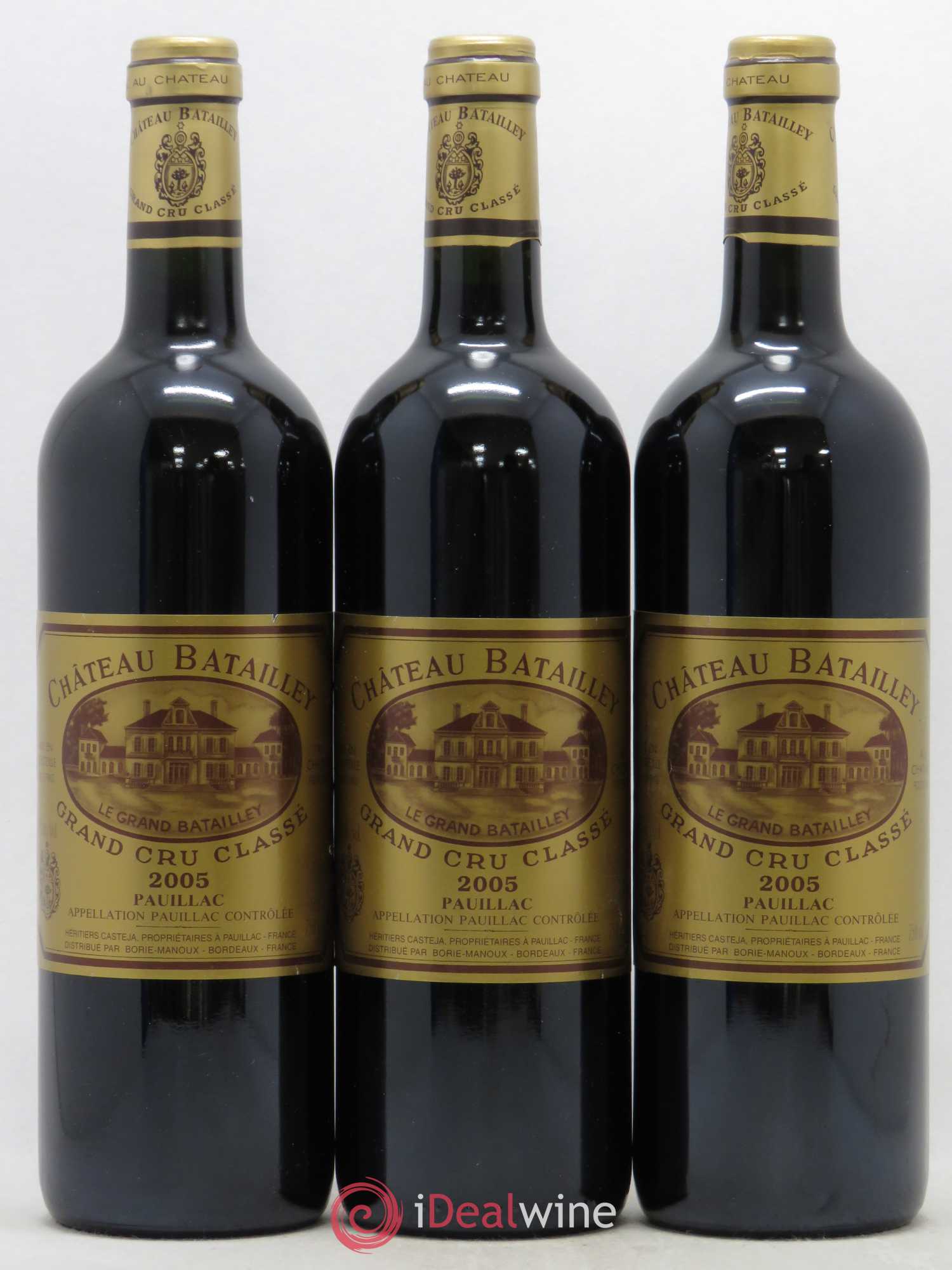 Château Batailley 5ème Grand Cru Classé 2005 - Lot de 3 bouteilles - 0
