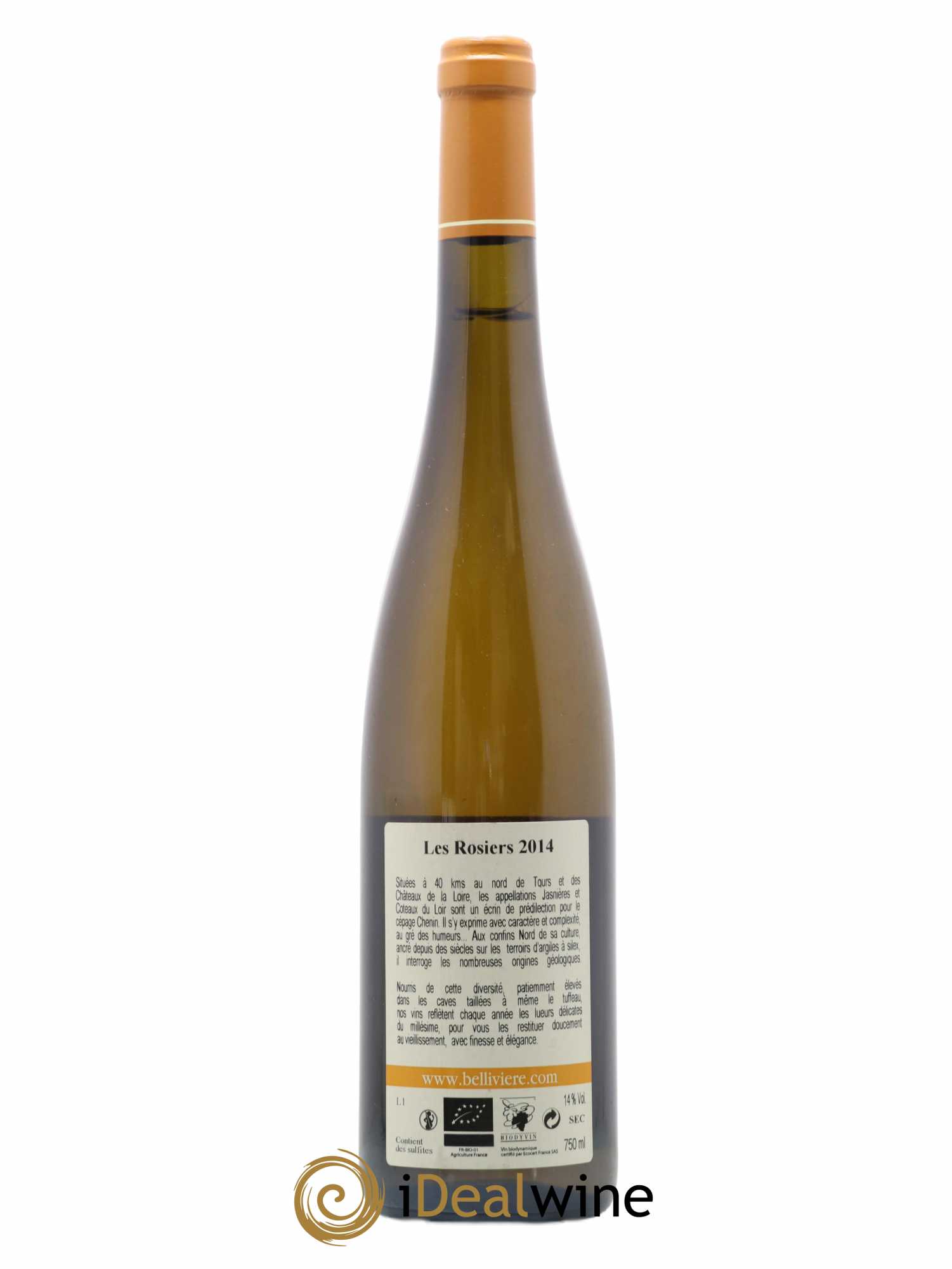 Jasnières Les Rosiers Domaine de Bellivière 2014 - Lot de 1 bouteille - 1