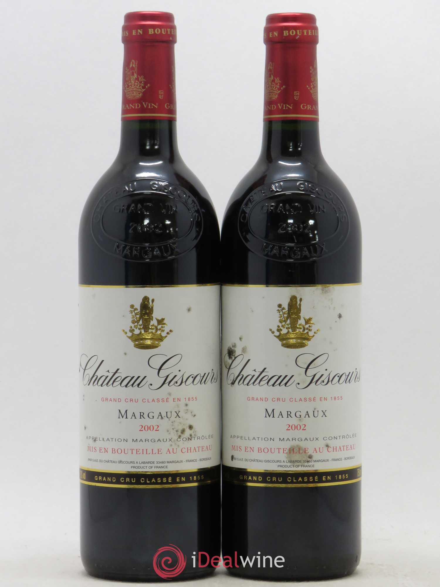 Château Giscours 3ème Grand Cru Classé 2002 - Lot de 2 bouteilles - 0