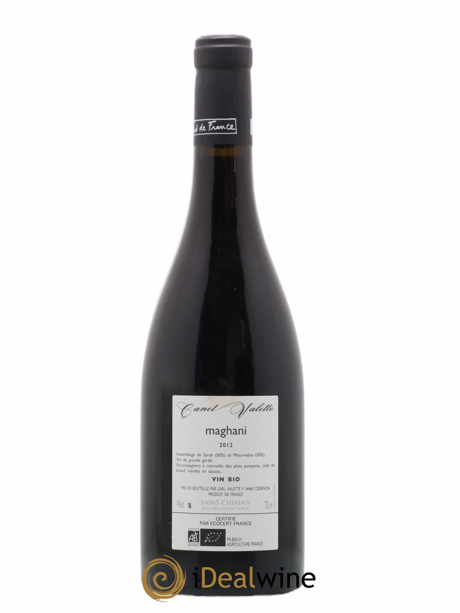 Saint-Chinian Maghani Canet-Valette (Domaine) 2012 - Lot de 1 bouteille - 1