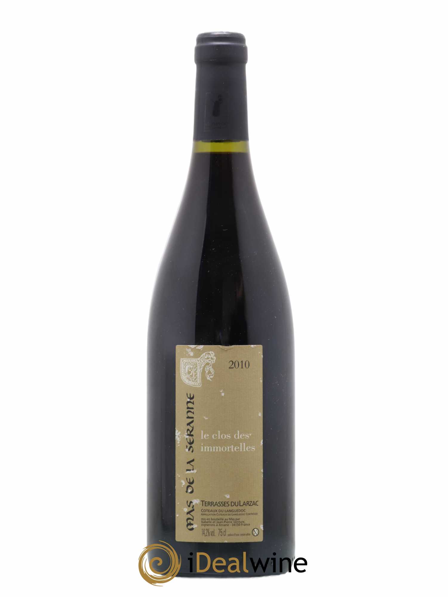 Terrasses du Larzac Le Clos des Immortelles Mas de la Seranne 2010 - Lot de 1 bouteille - 0