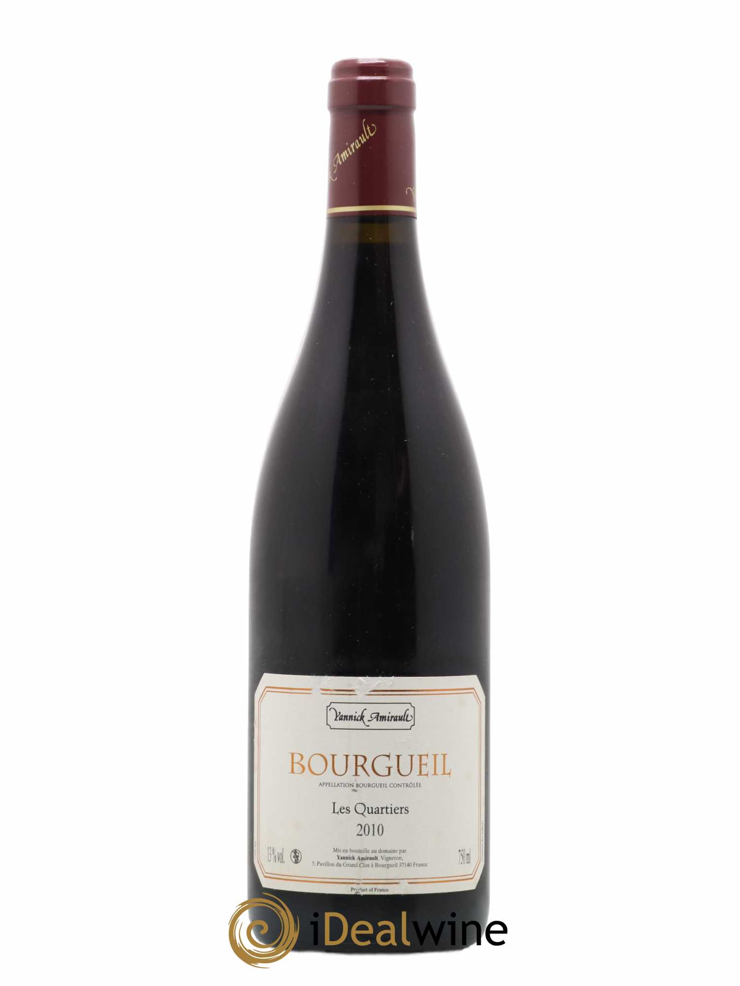 Bourgueil Les Quartiers Yannick Amirault (Domaine) 2010 - Lot de 1 bouteille - 0