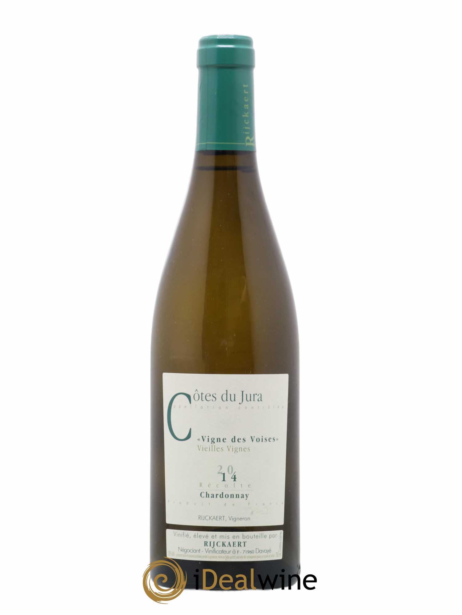 Côtes du Jura Vignes des Voises Chardonnay Vieilles Vignes Rijckaert 2014 - Lot de 1 bouteille - 0
