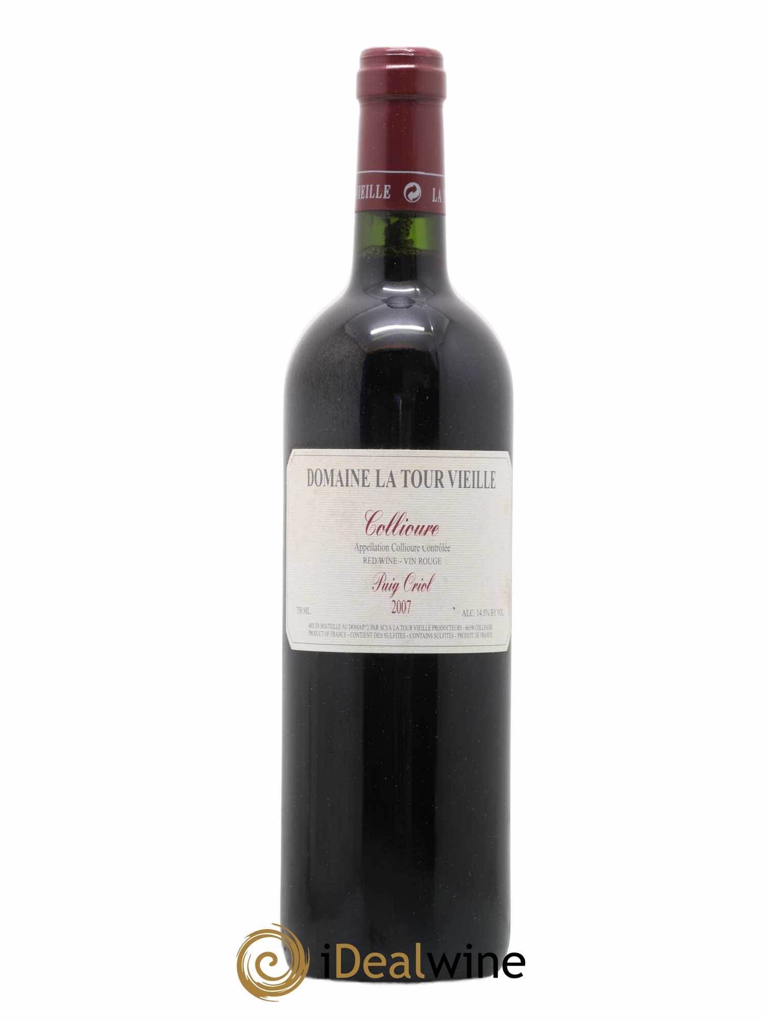 Collioure Puig Oriol Domaine La Tour Vieille 2007 - Posten von 1 Flasche - 0