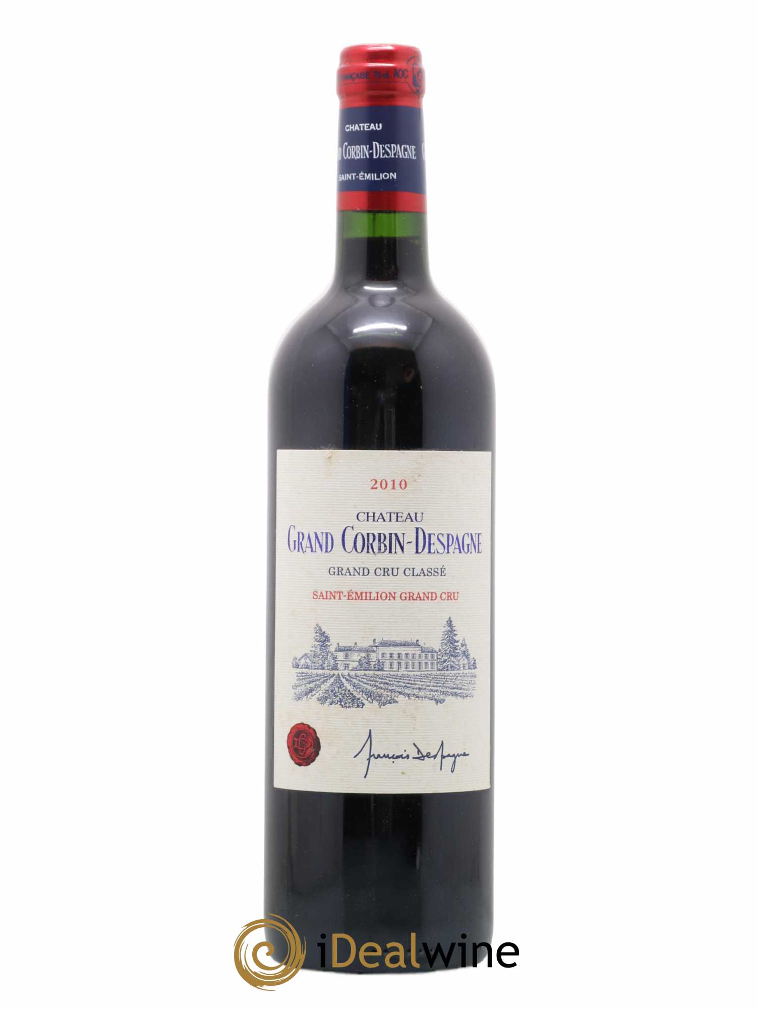 Château Grand Corbin Despagne Grand Cru Classé 2010 - Lot de 1 bouteille - 0